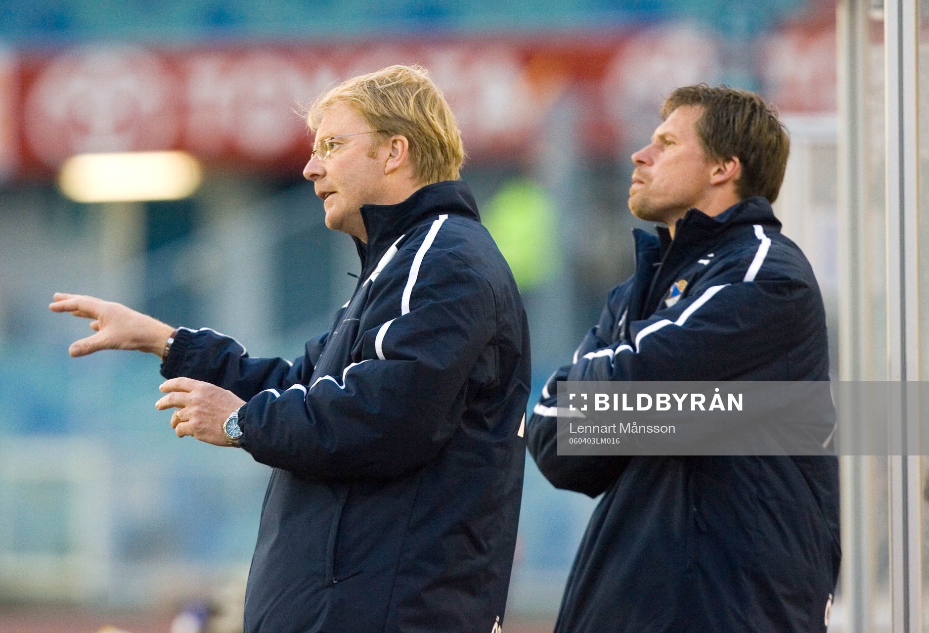 Lasse Jacobsson, tränare och Nicklas Persson, assisterande