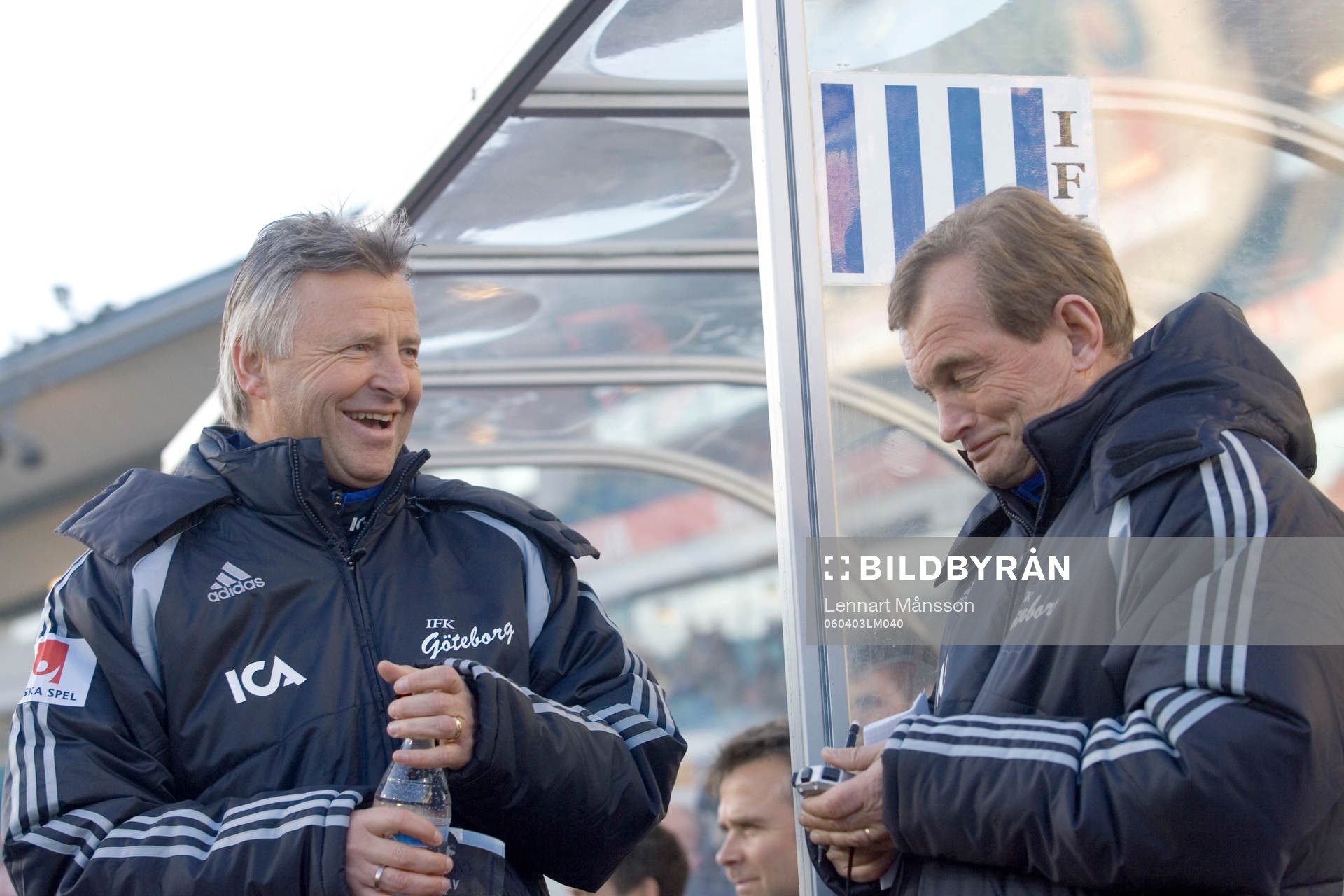 Arne Erlandsen, tränare och Kjell Pettersson, assisterande