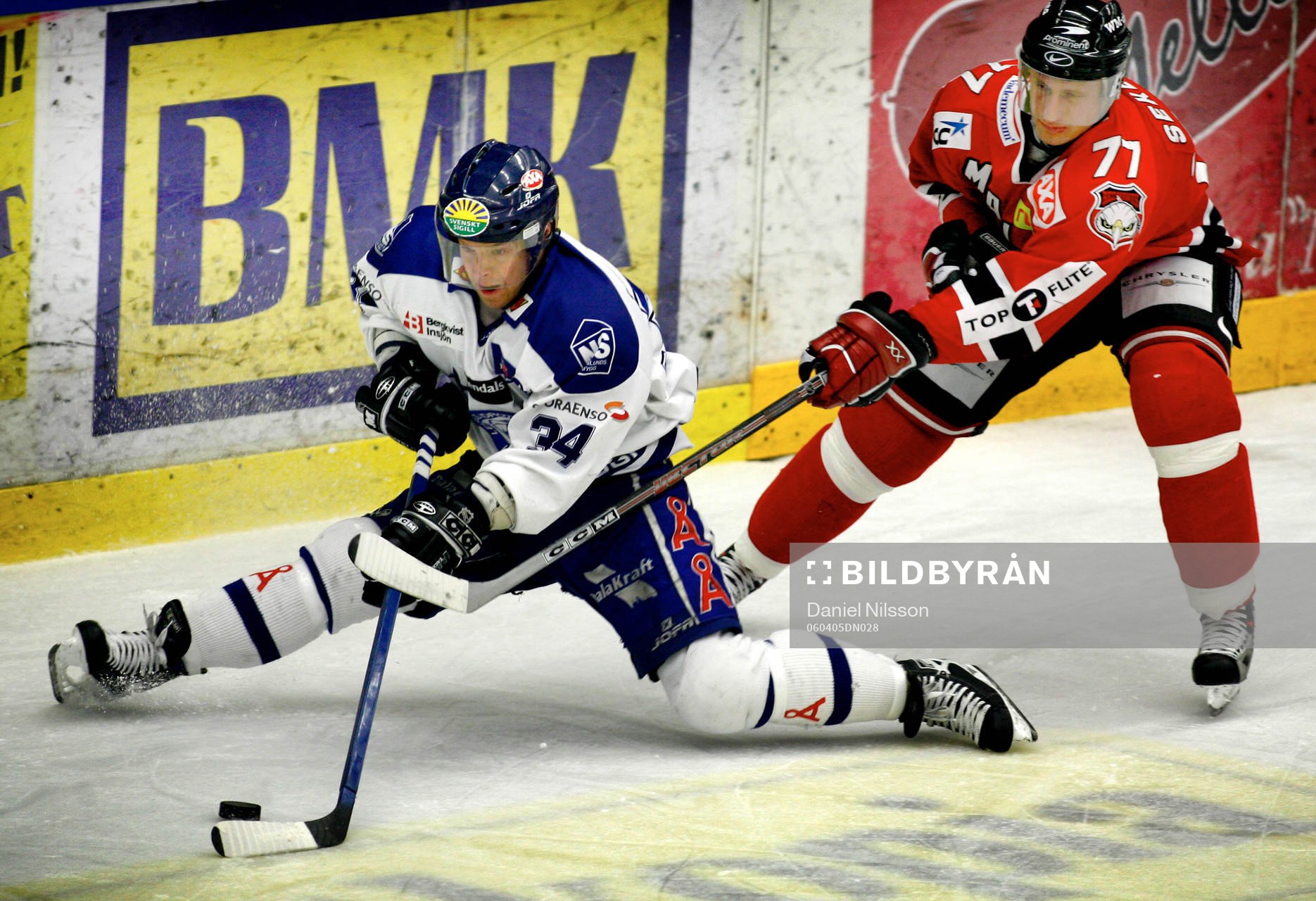 Lubomir Sekeras, Malmö trycker ner Jiri Bicek, Leksand i
