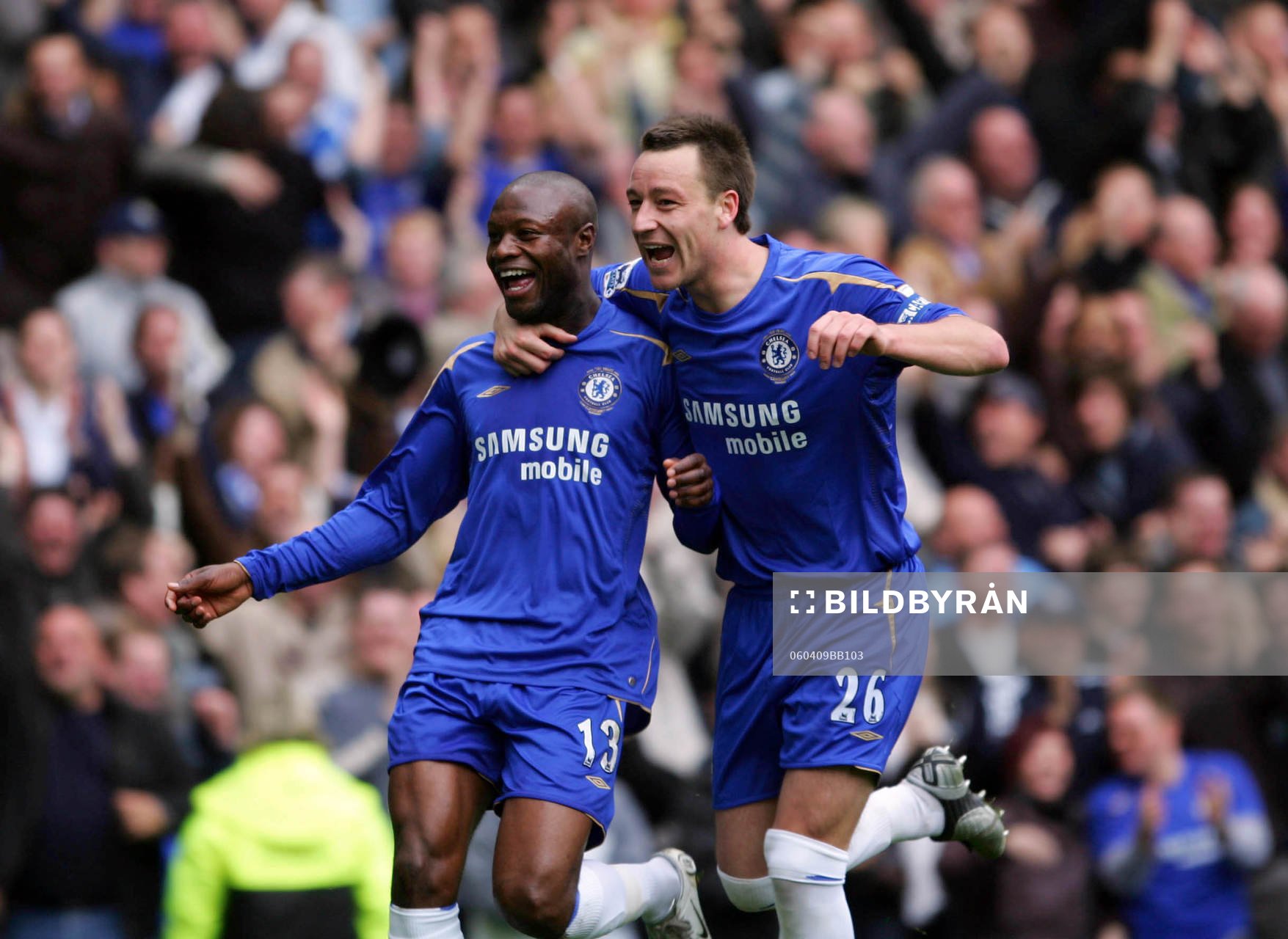Chelsea, William Gallas och John Terry, jubel