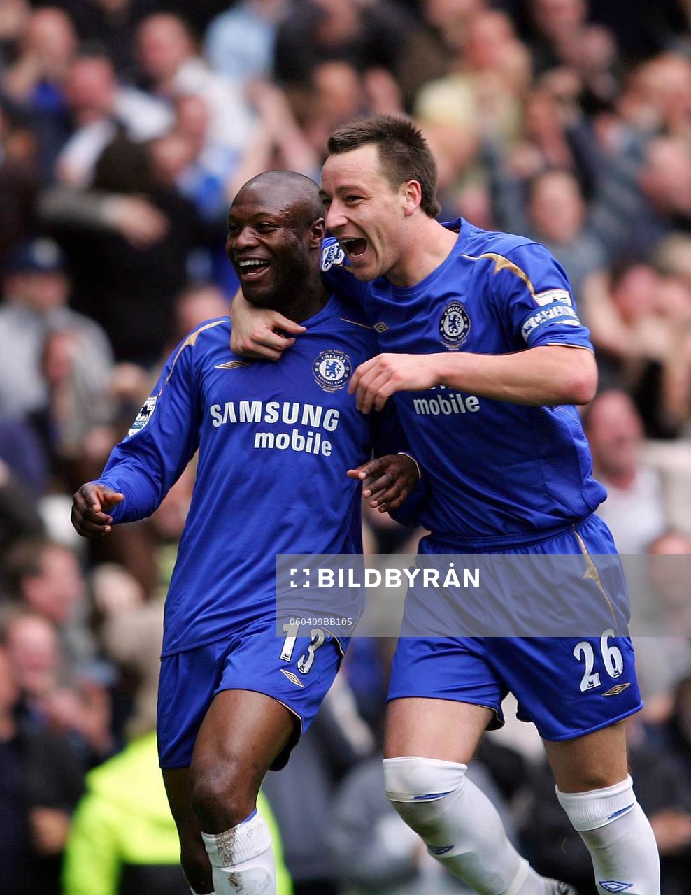 Chelsea, William Gallas och John Terry, jubel