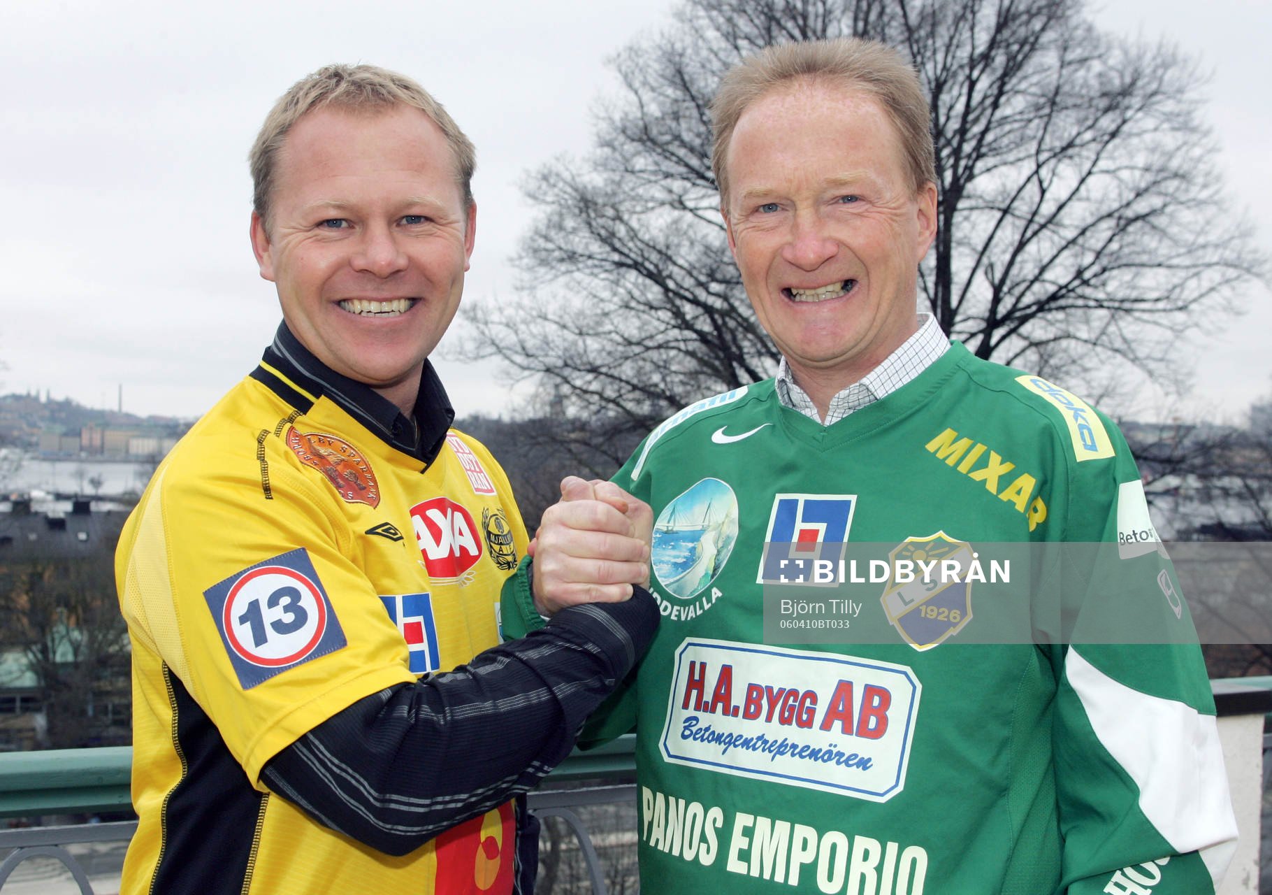 Thomas Andersson, tränare, Mjällby och L-O Mattsson,
