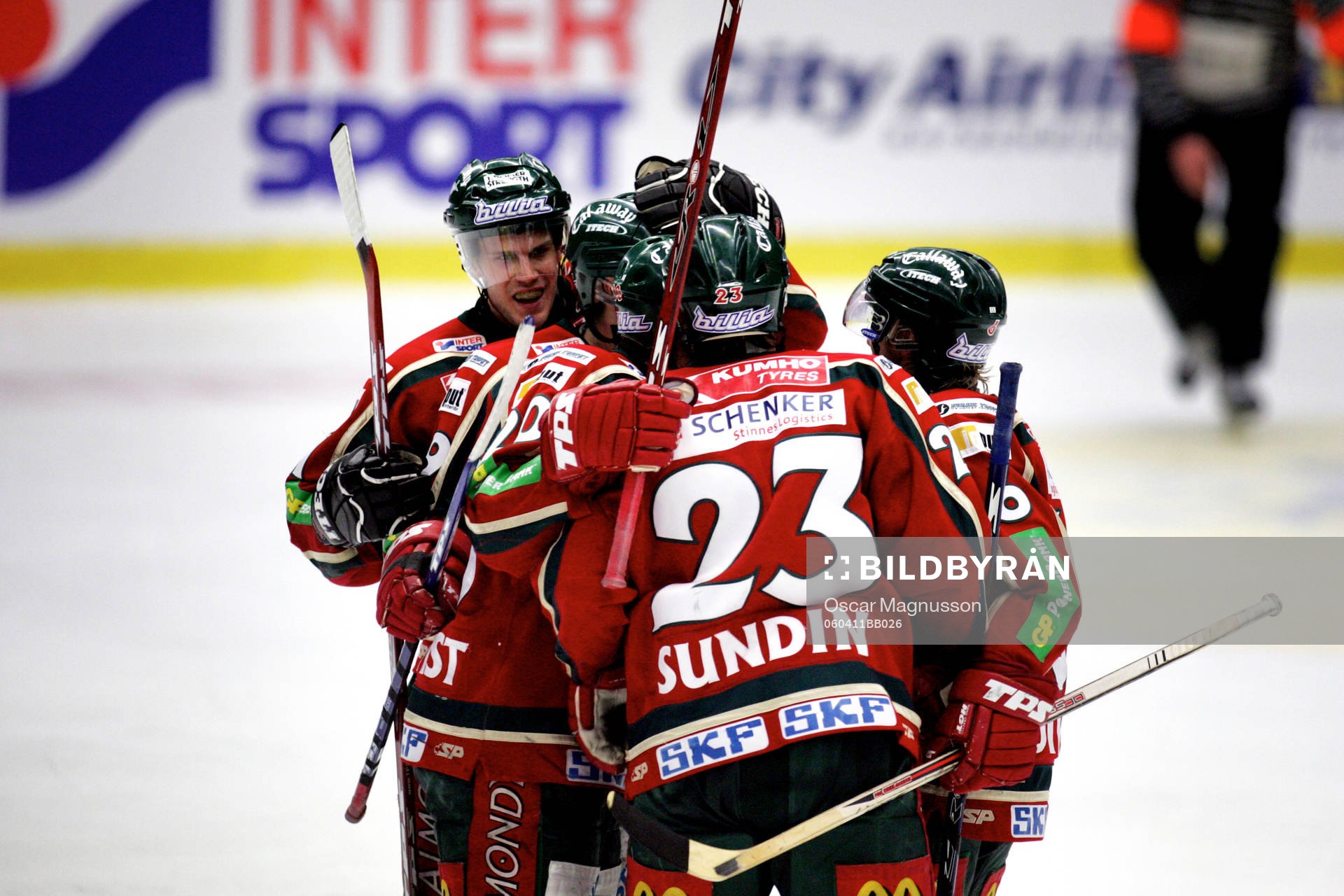 Ronnie Sundin, Frölunda, jubel