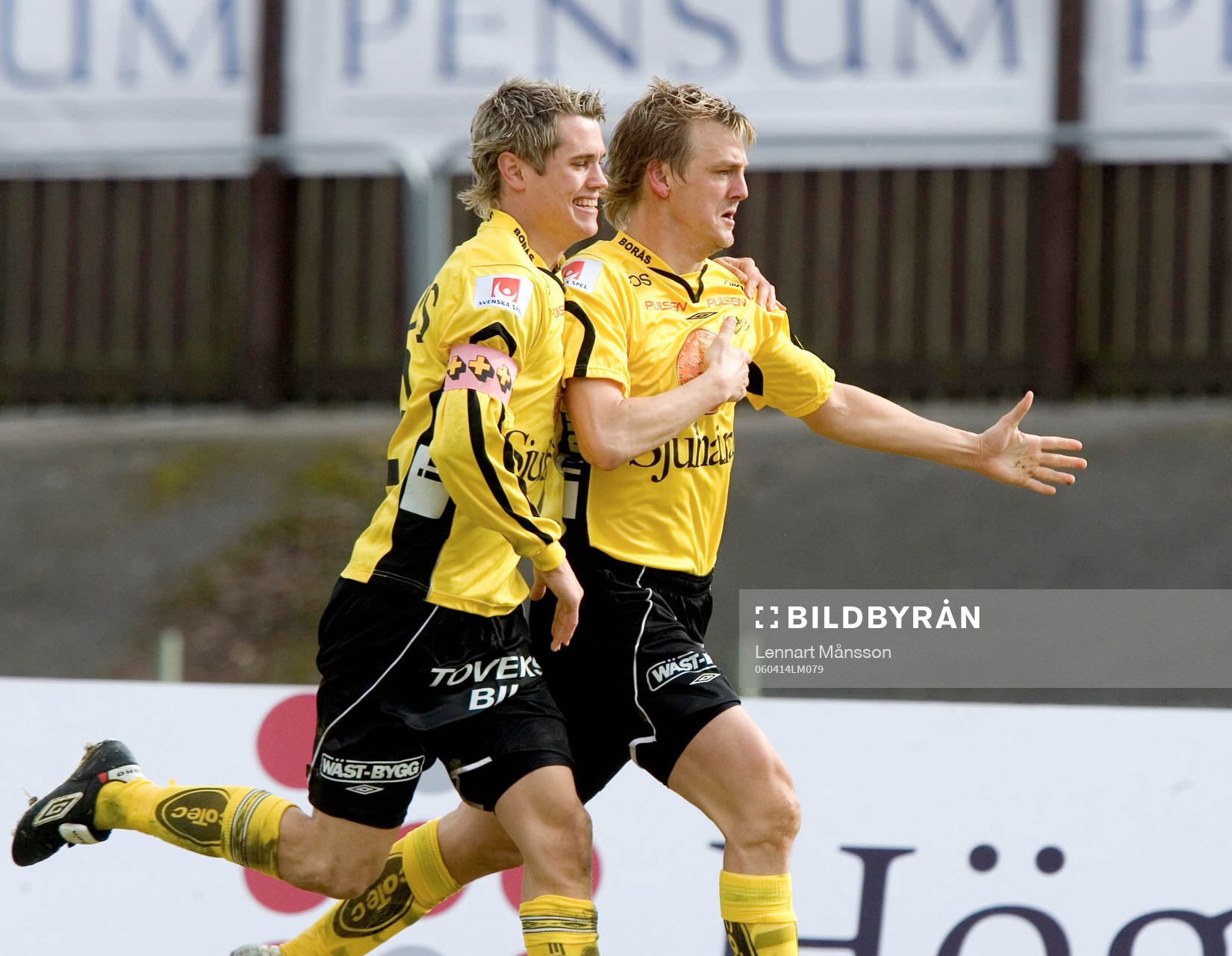 Mathias Svensson och Joakim Sjöhage, jubel