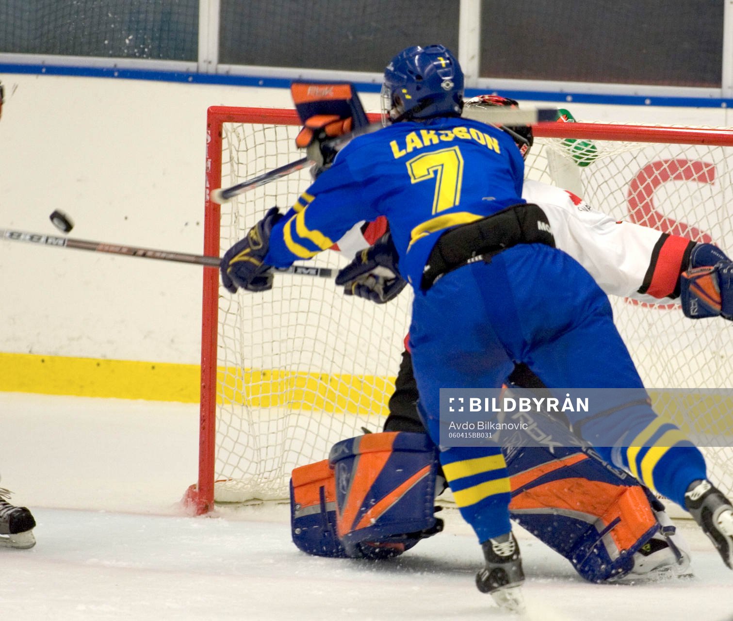 Tomas Larsson, Sverige framför Jonathan Bernier, Kanada