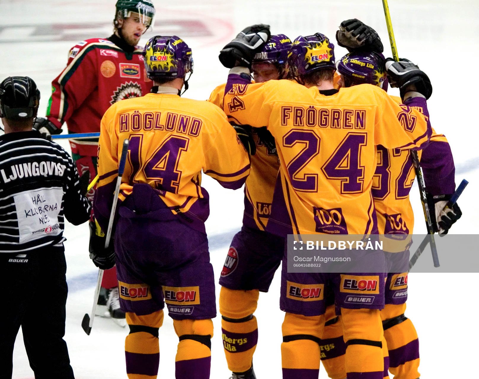 Färjestad 1-1, jubel