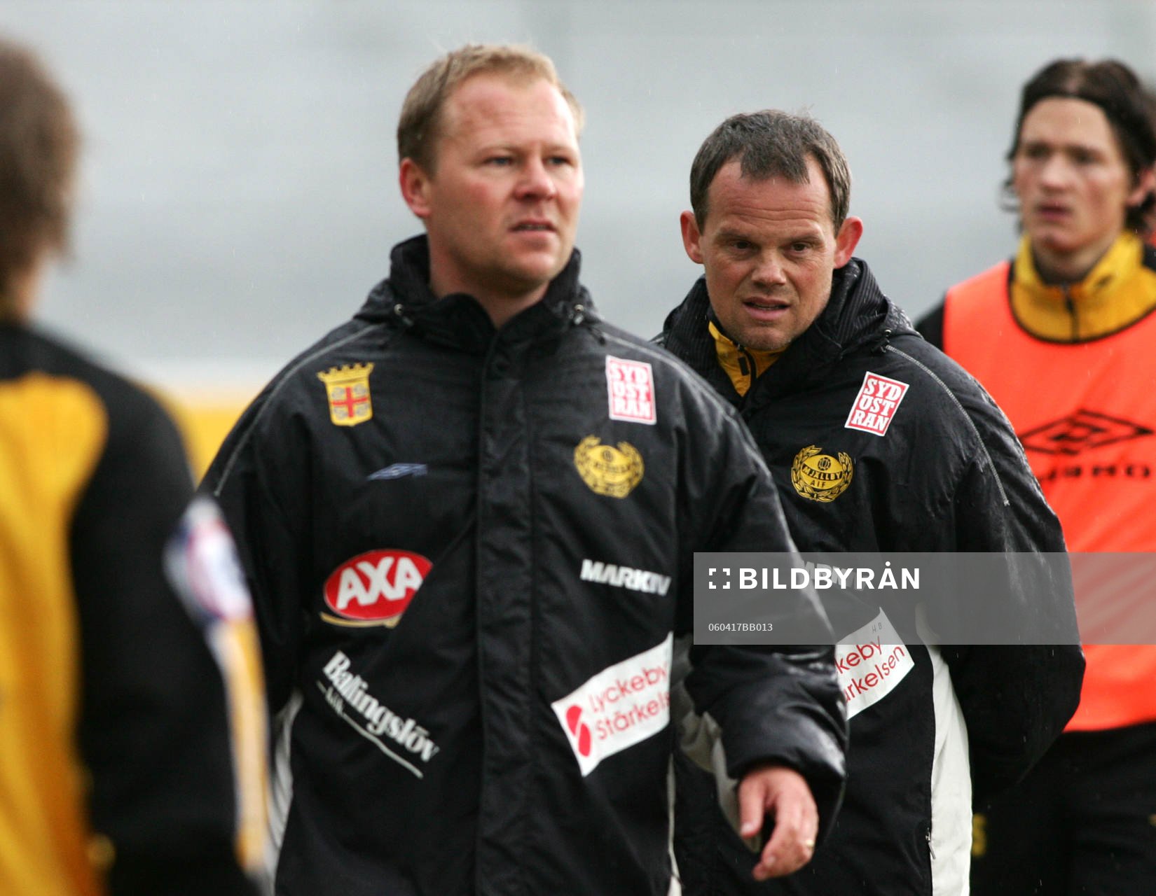 Thomas Andersson och Peter Persson, tränare, Mjällby