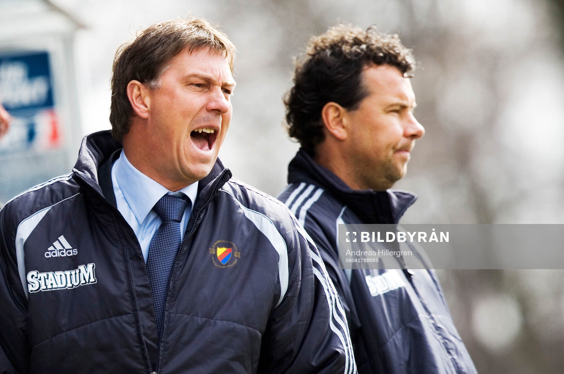 Kjell Jonevret och Stefan Rehn, tränare Djurgården