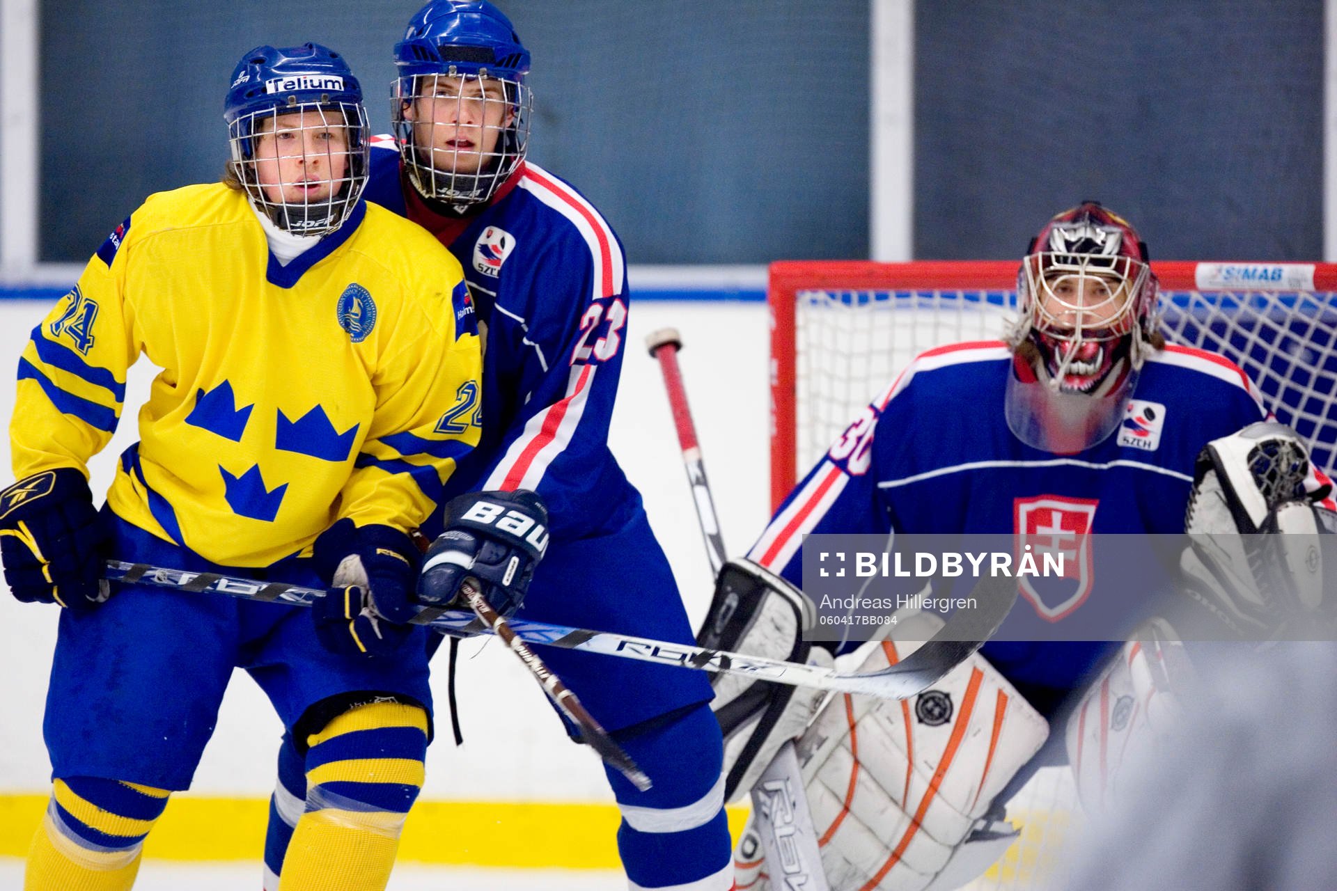Patrik Lundh, Milan Balis och Tomas Hiadlovsky, målvakt