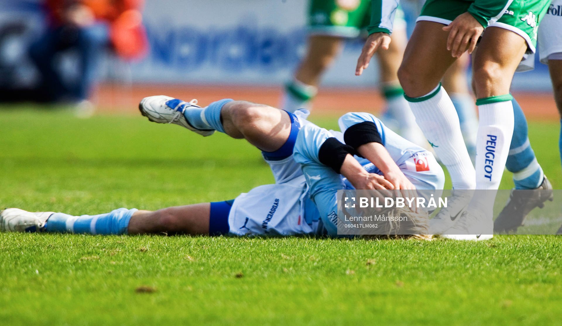 Christian Järdler, däckad i sin allsvenska debut i