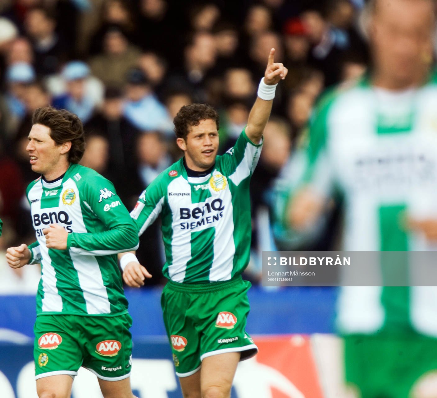  0-2 Paulinho Guará, Hammarby som var överlycklig efter sitt vackra mål. Jubel.