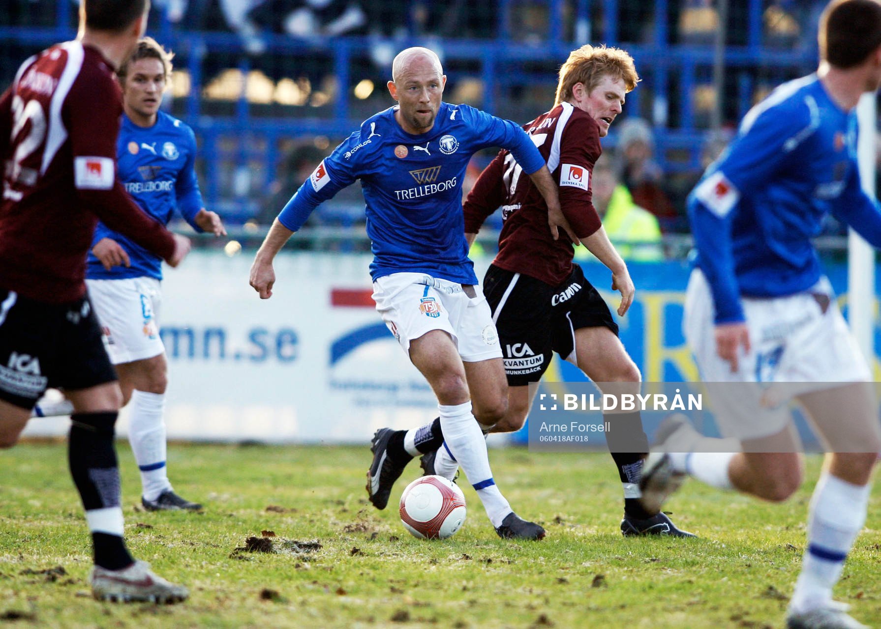 TFF:s Mattias Thylander jobbar bland Qviding-försvararna