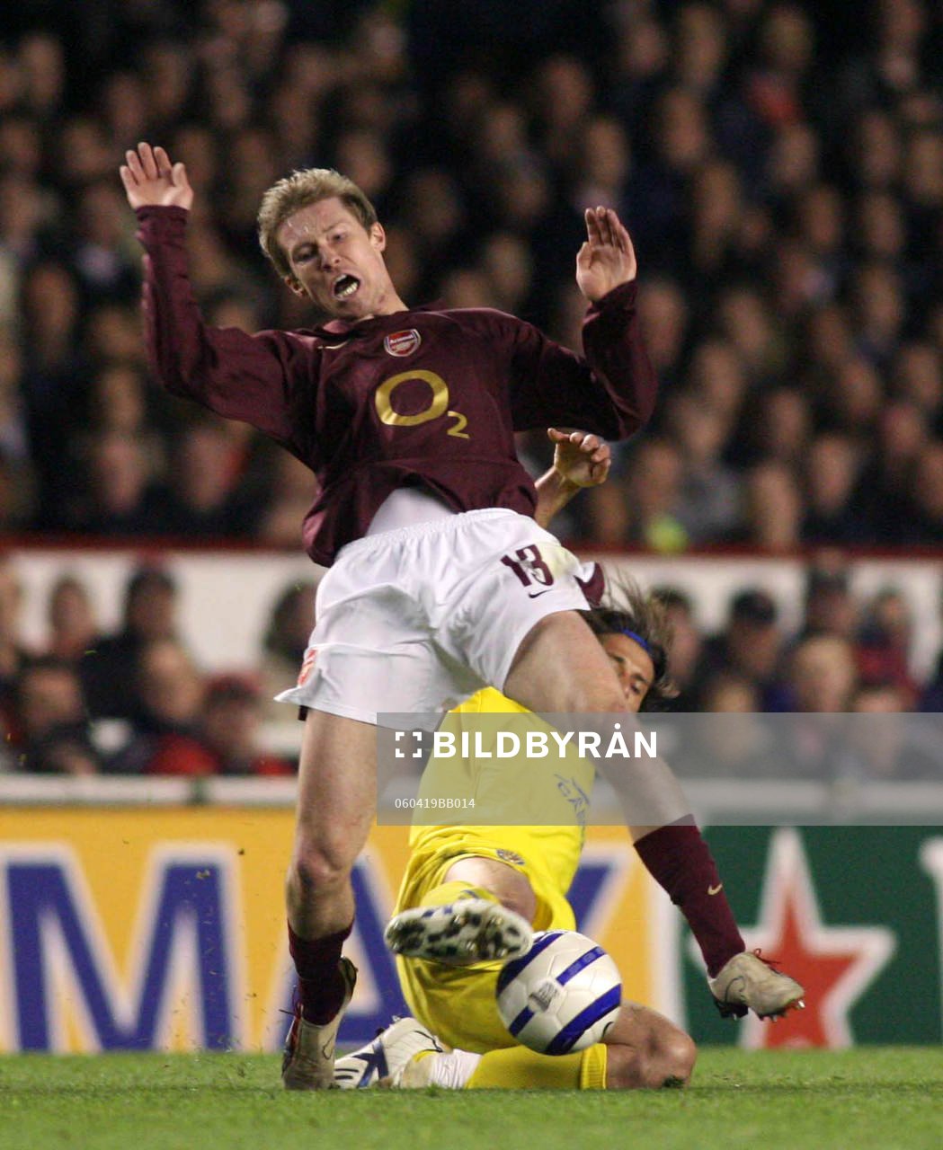 Fotboll, UEFA Champions League, Semifinal, Arsenal -