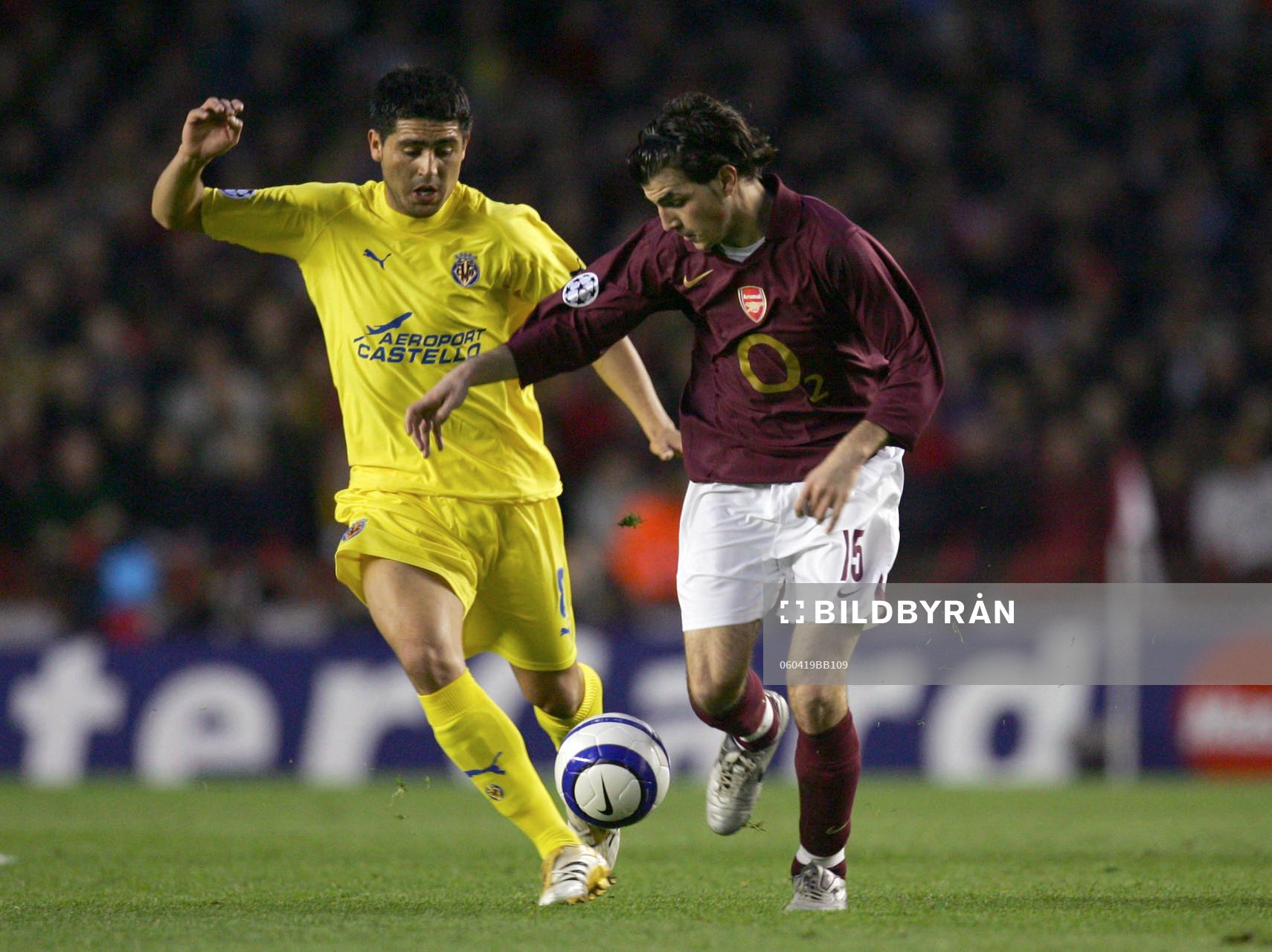 Fotboll, UEFA Champions League, Semifinal, Arsenal -