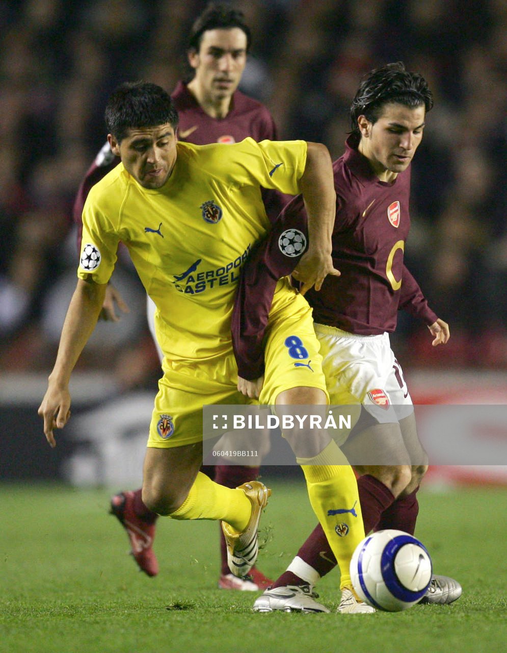 Fotboll, UEFA Champions League, Semifinal, Arsenal -