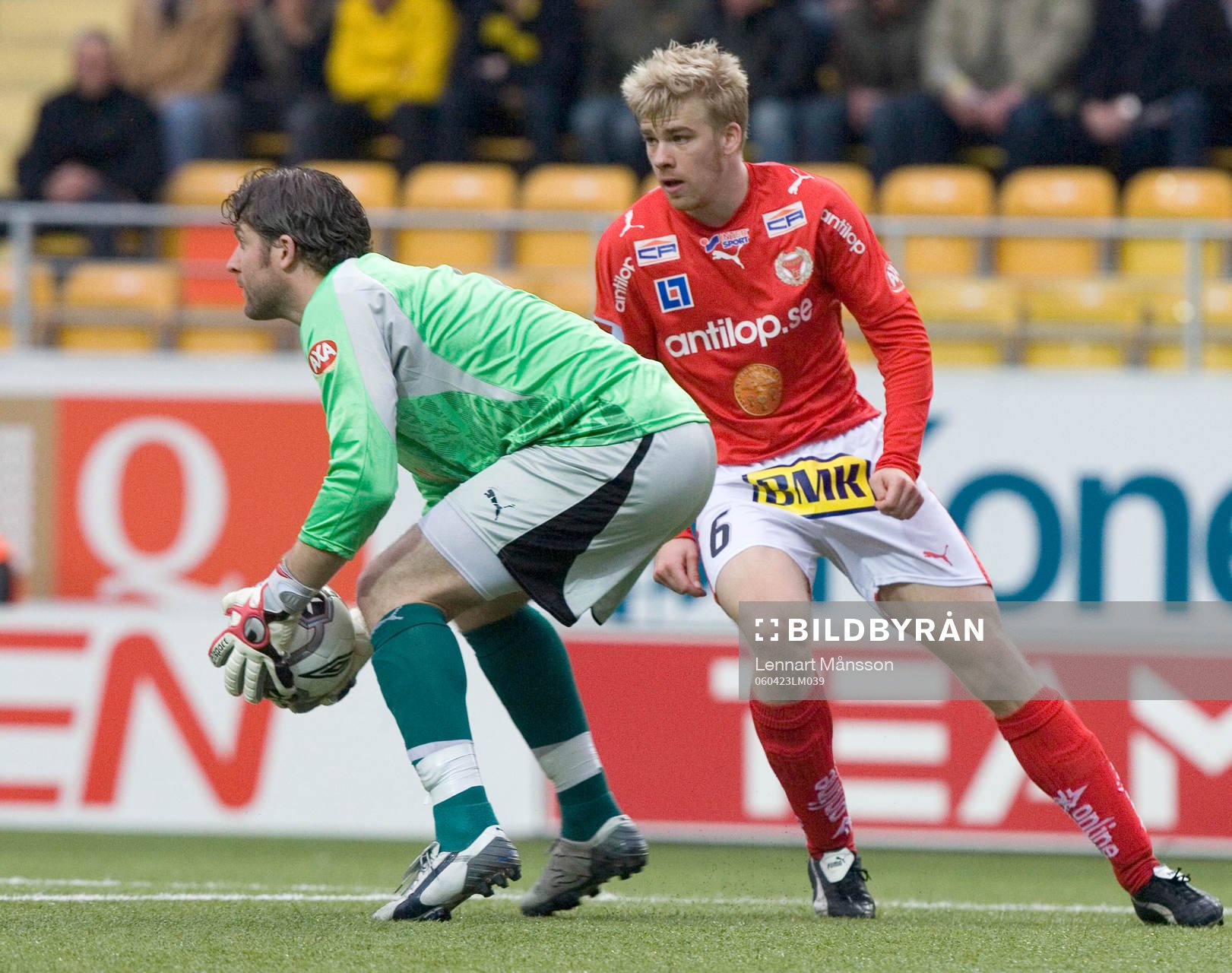 Petter Wastå, målvakt och Mikael Eklund, Kalmar