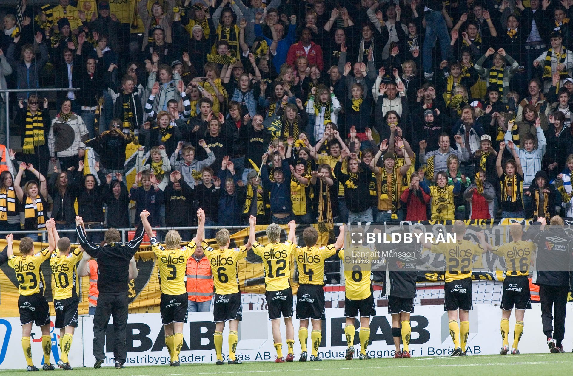 Elfsborg är ett topplag, här tackar dom publiken