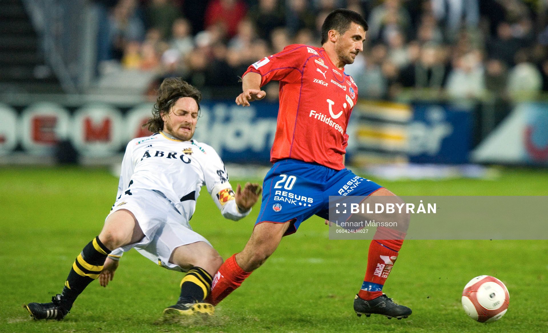 Mats Rubarth, AIK och Eldin Karisik, Helsingborg.