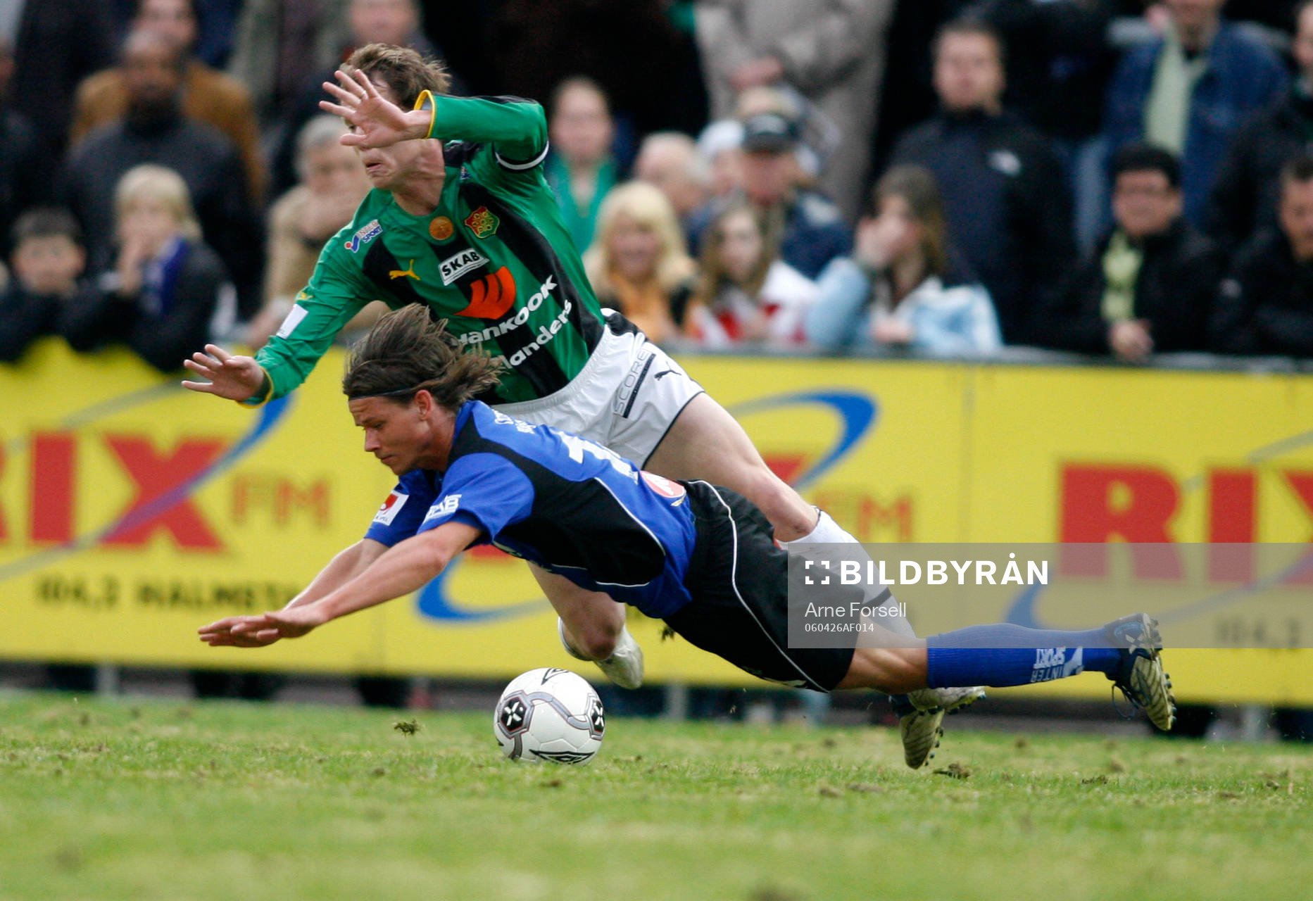 Halmstads Dusan Djuric och Fredrik Lundgren, Gais