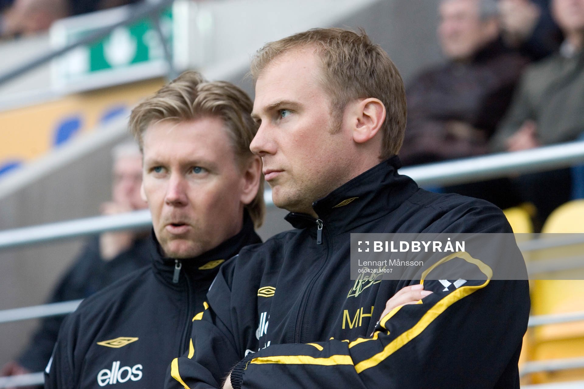 Peter Wettergren, assisterande tränare och Magnus Haglund,