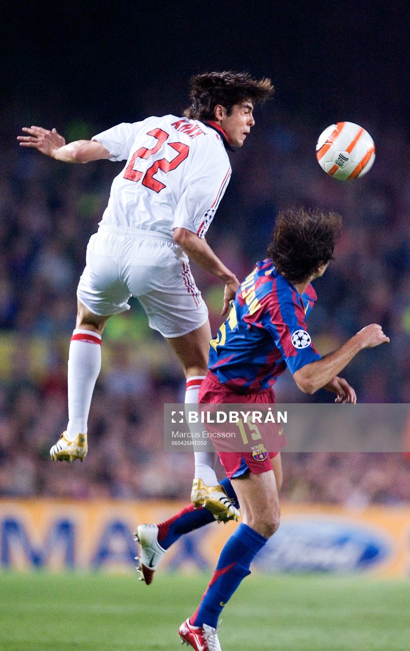 Kaká, Milan och Edmilson, Barcelona