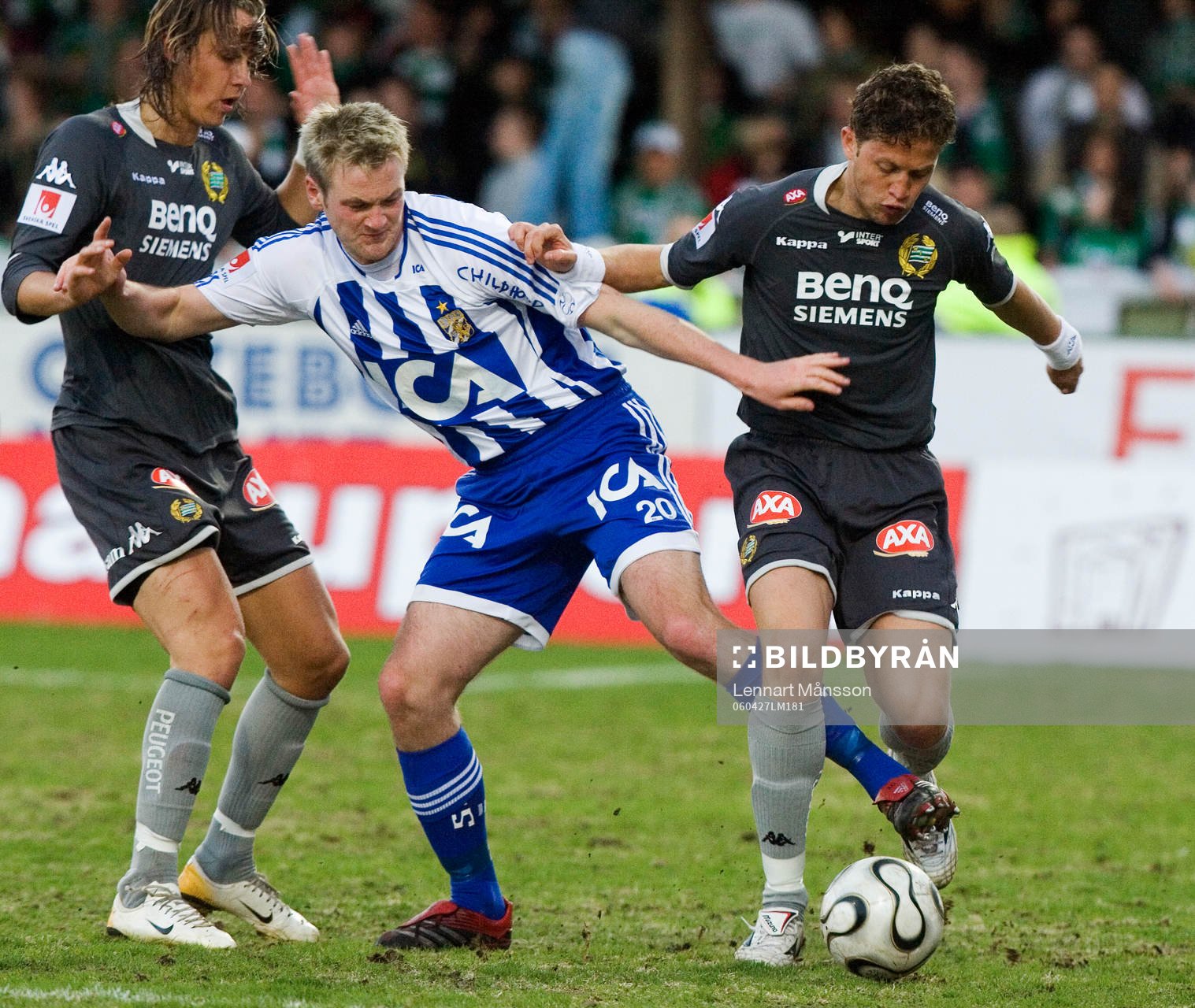 Björn Runström, Dennis Jonsson och Paulinho Guará