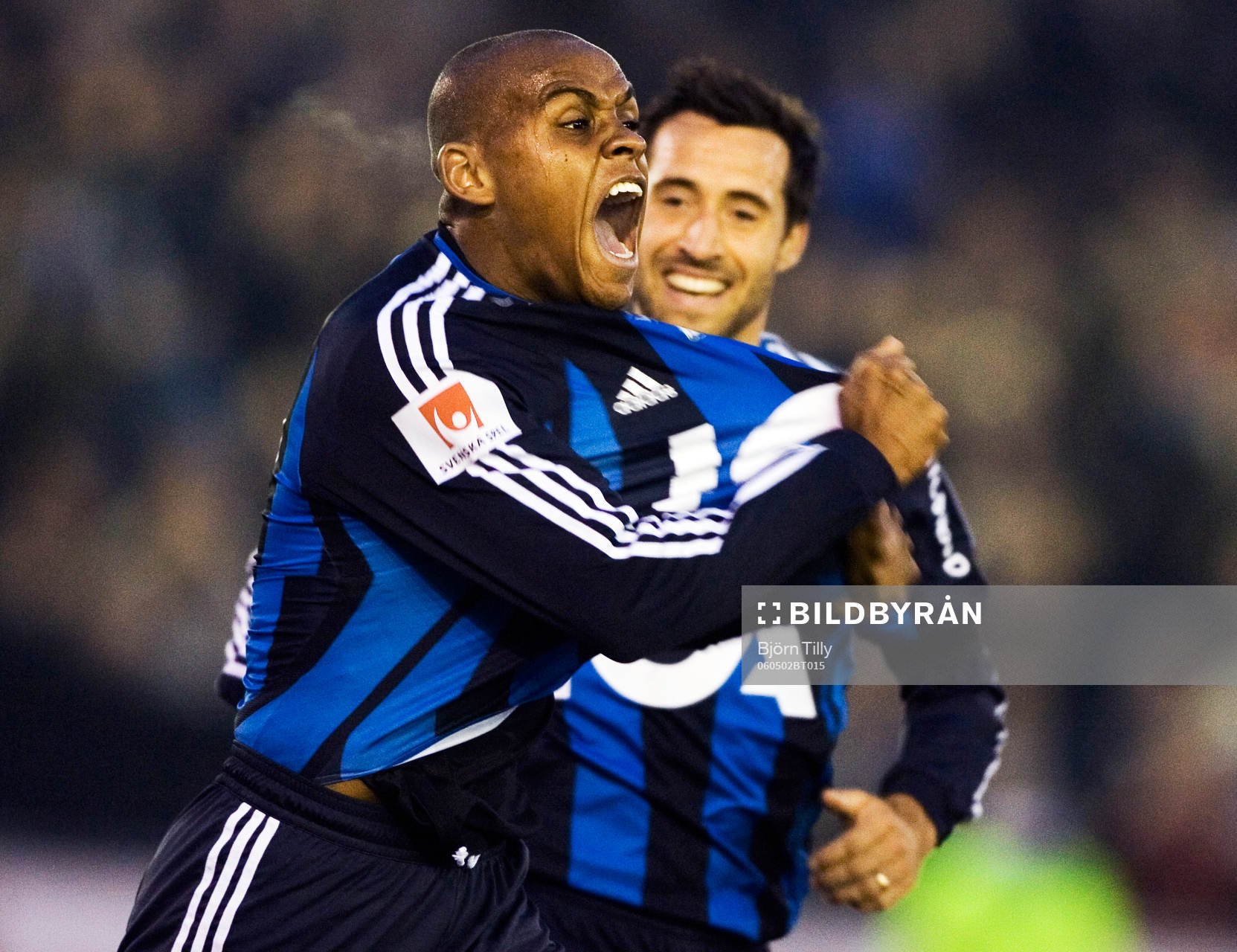  Thiago Quirino da Silva, Djurgården, jubel, glädje.