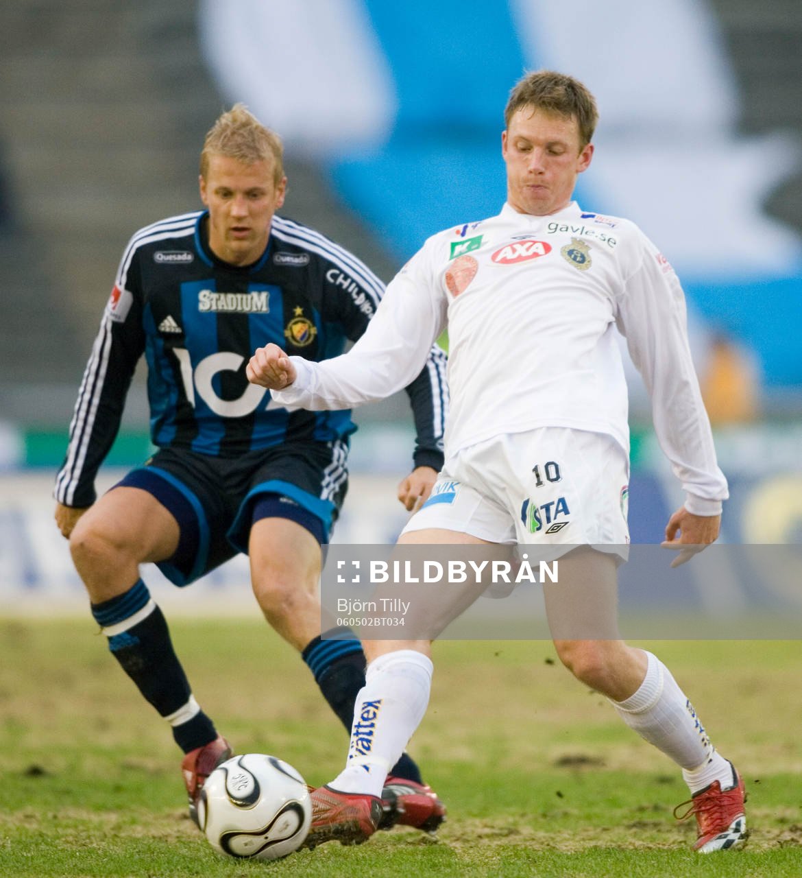 Toni Kuivasto, Djurgården och Kristen Viikmäe, Gefle.   