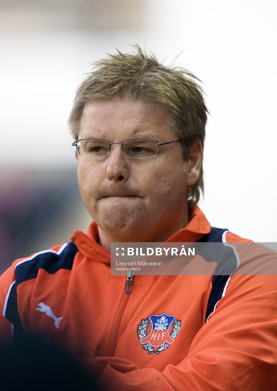 Peter Swärdh, tränare Helsingborg var spänd