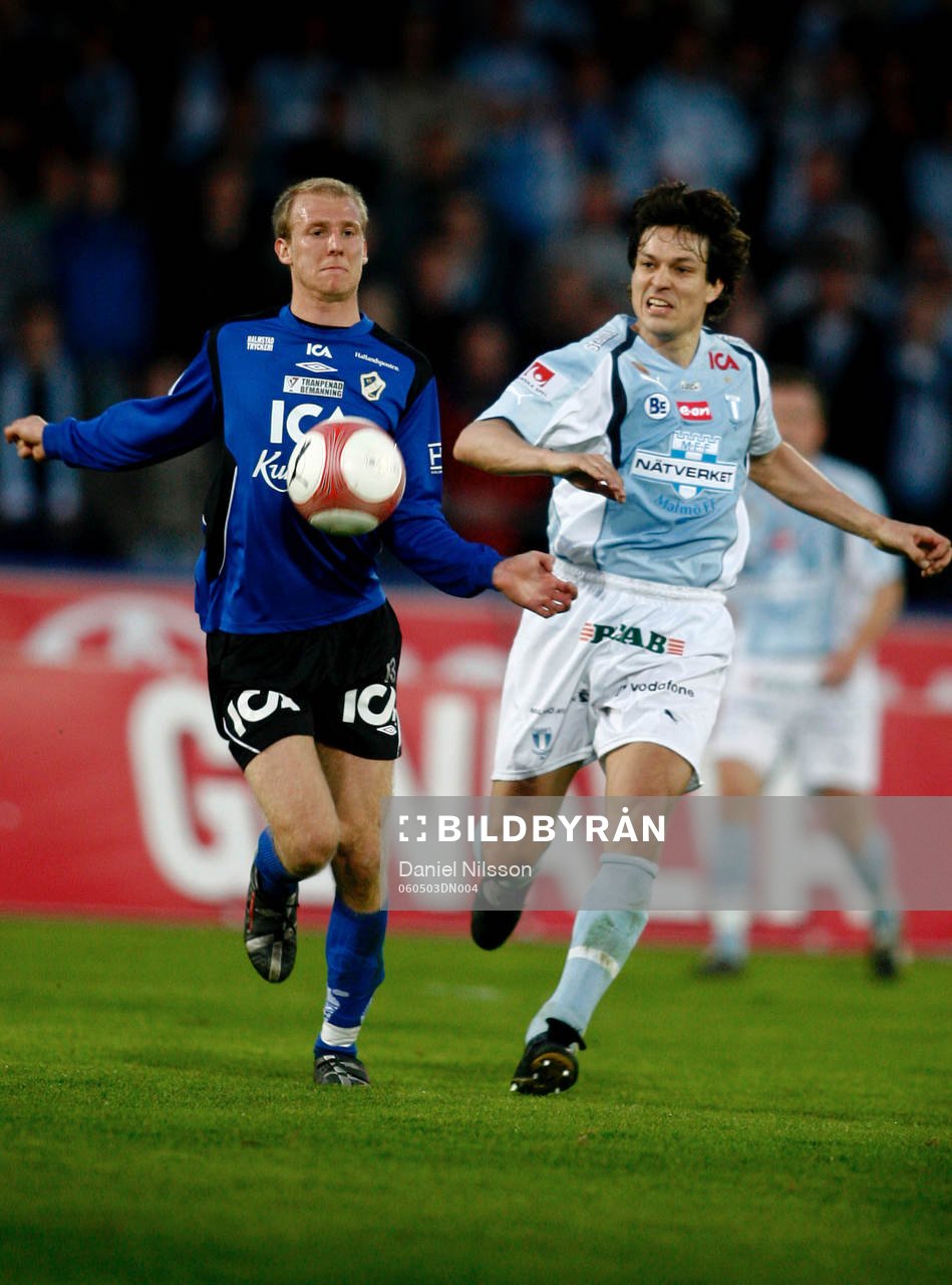 Jari Litmanen, Malmö och Andreas Johansson, halmstad