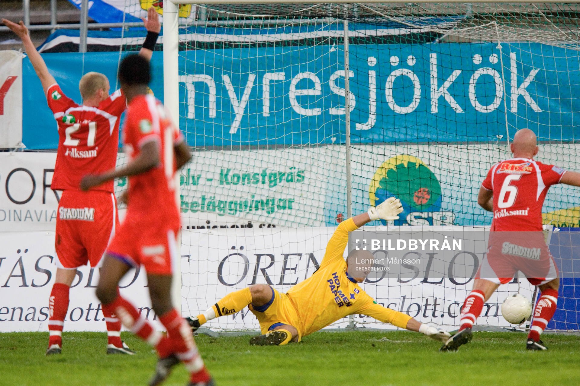 2-0 till Landskrona, Magnus Jonsson hinner inte få stopp