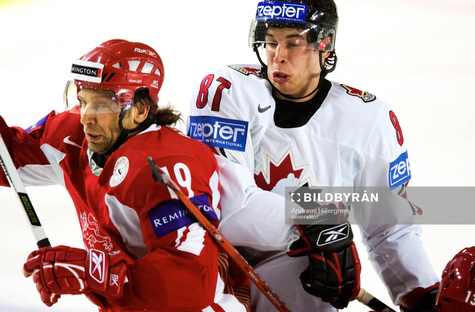 Sidney Crosby, Kanada och Kim Staal, Danmark