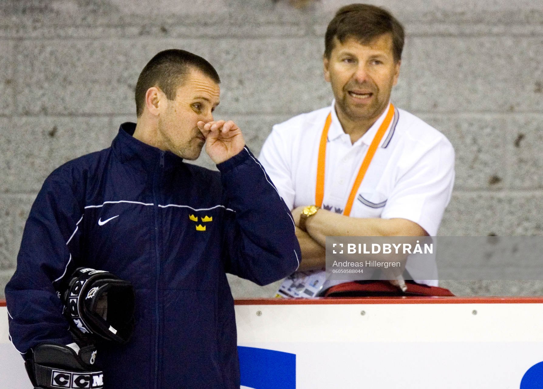 Tommy Samuelsson, Assisterande tränare och Mats Näslund,