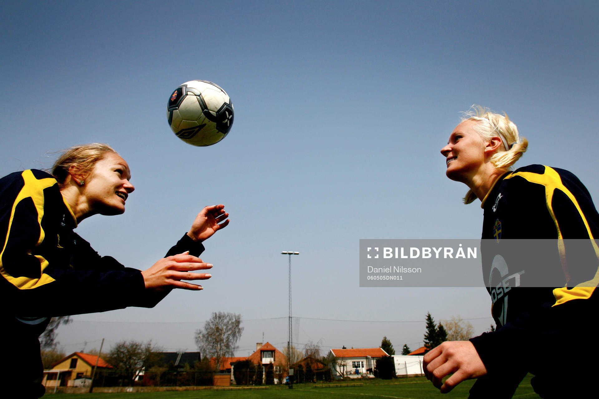 Fotboll, landslag Dam, träning i Trelleborg