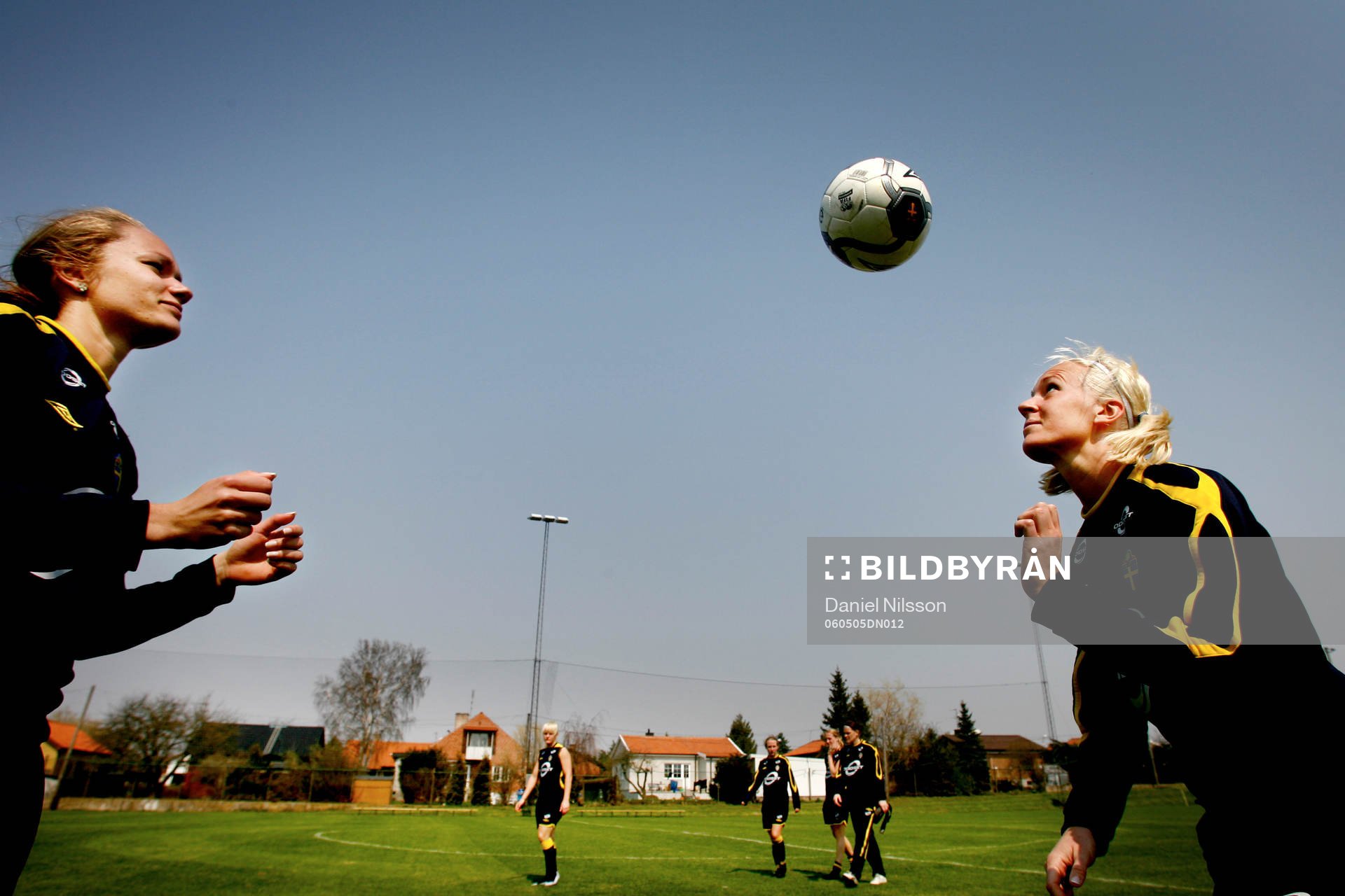 Fotboll, landslag Dam, träning i Trelleborg