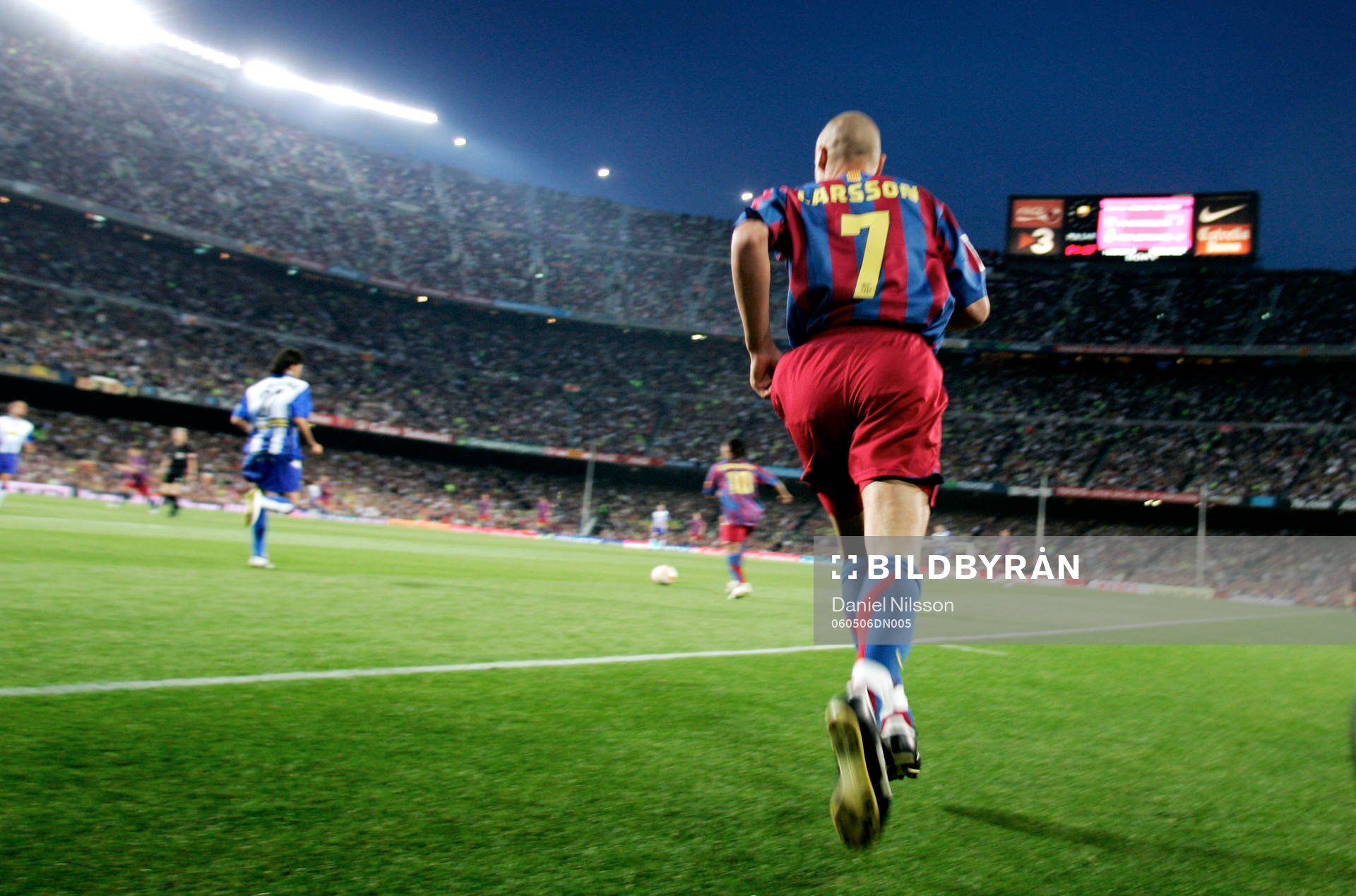 Henrik Larsson, Barcelona, i sin sista match på Nou Camp