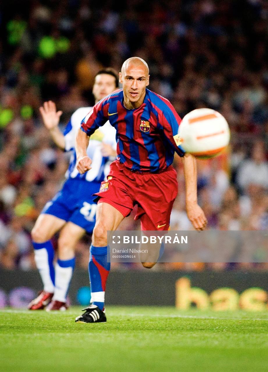 Henrik Larsson, Barcelona, gjorde sin sista match på Nou