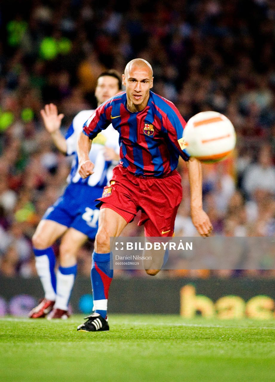 Henrik Larsson, Barcelona, gjorde sin sista match på Nou