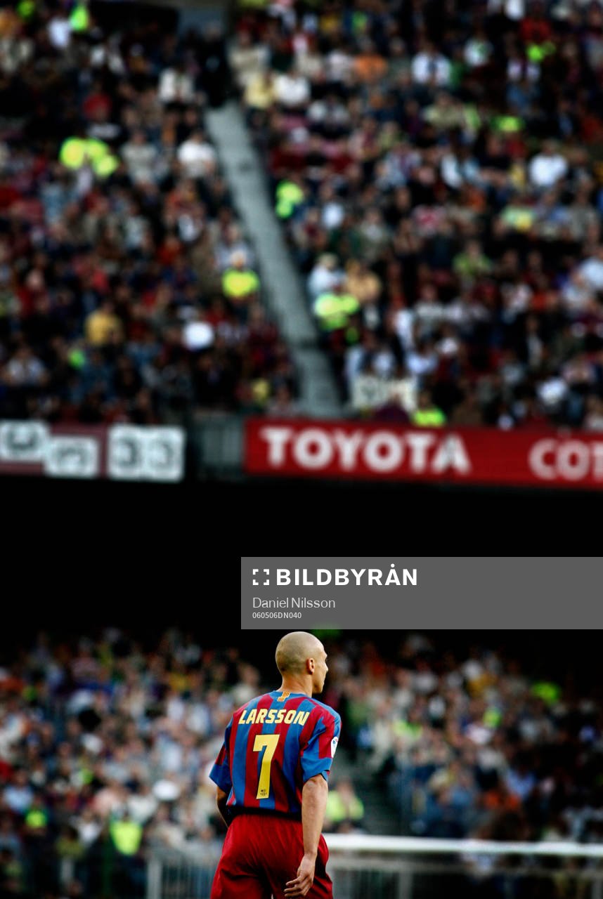 Henrik Larsson, Barcelona, sista hemmamatch på Nou Camp
