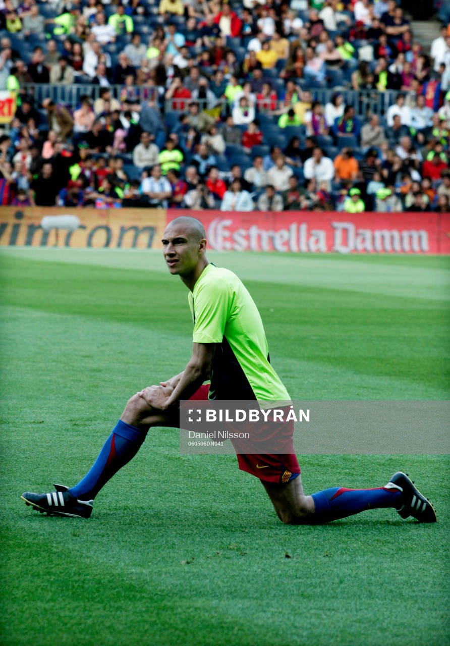 Henrik Larsson, Barcelona, uppvärmning