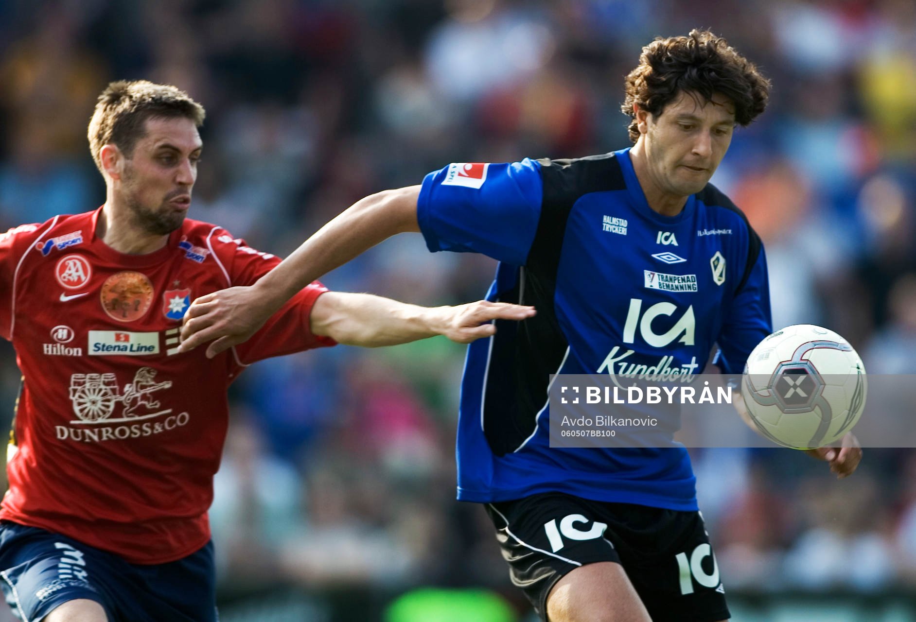  Eduardo Delani, Halmstad och Marcus Dahlin, Örgryte