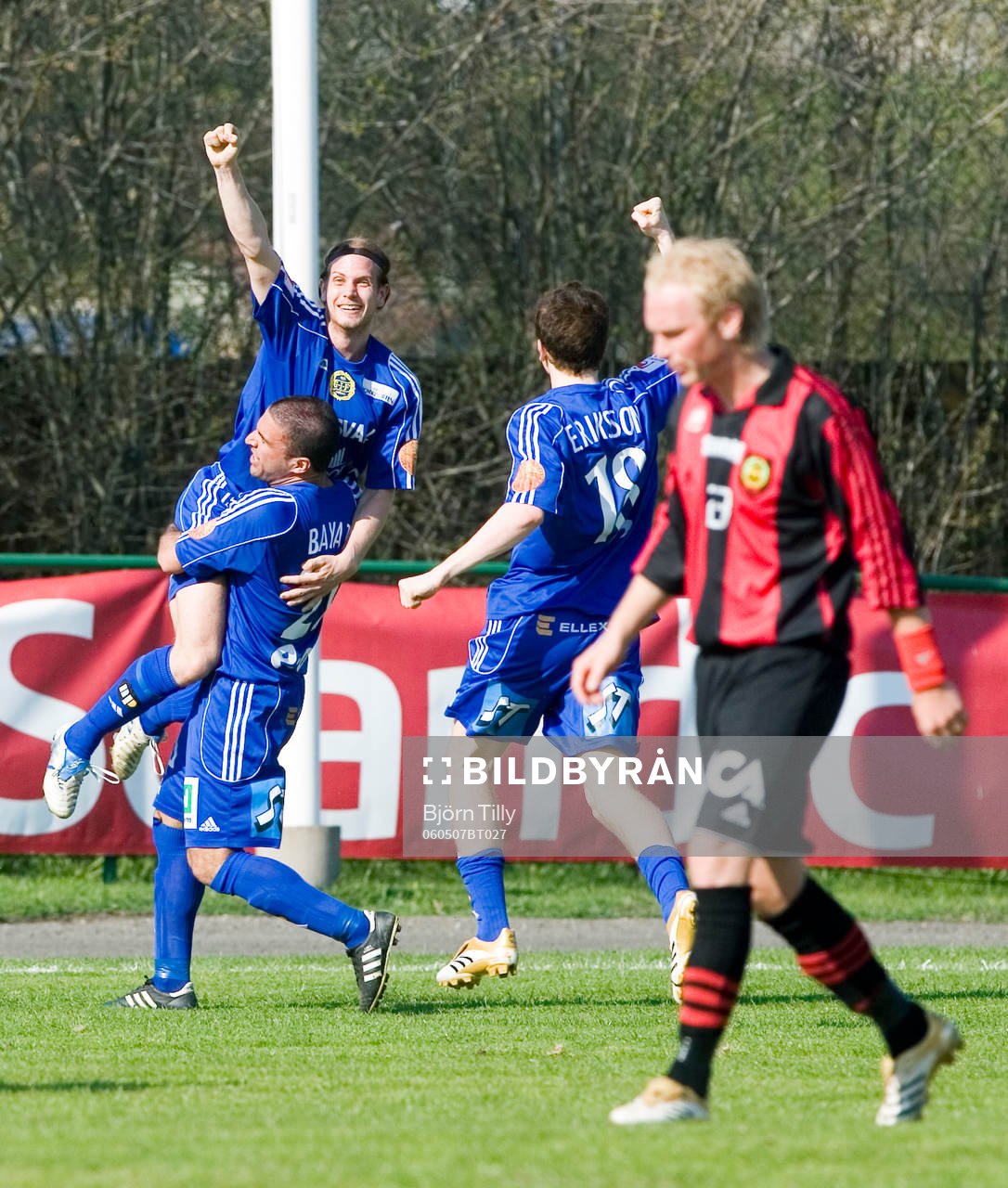 Johan Patriksson och Arash Bayat, Sundsvall, jubel