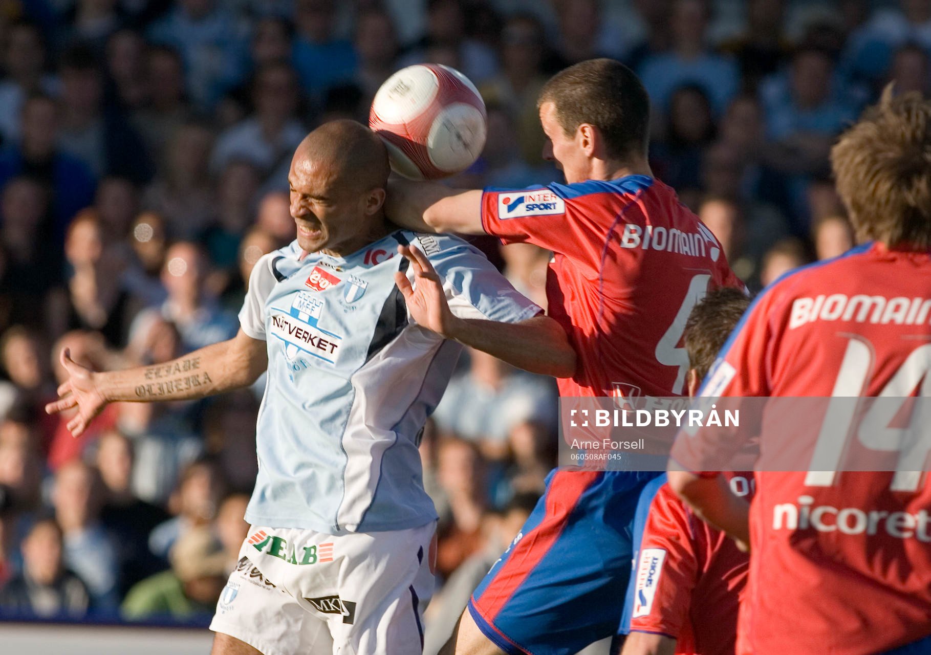 Afonso Alves i nickduell med Jakob Augustsson