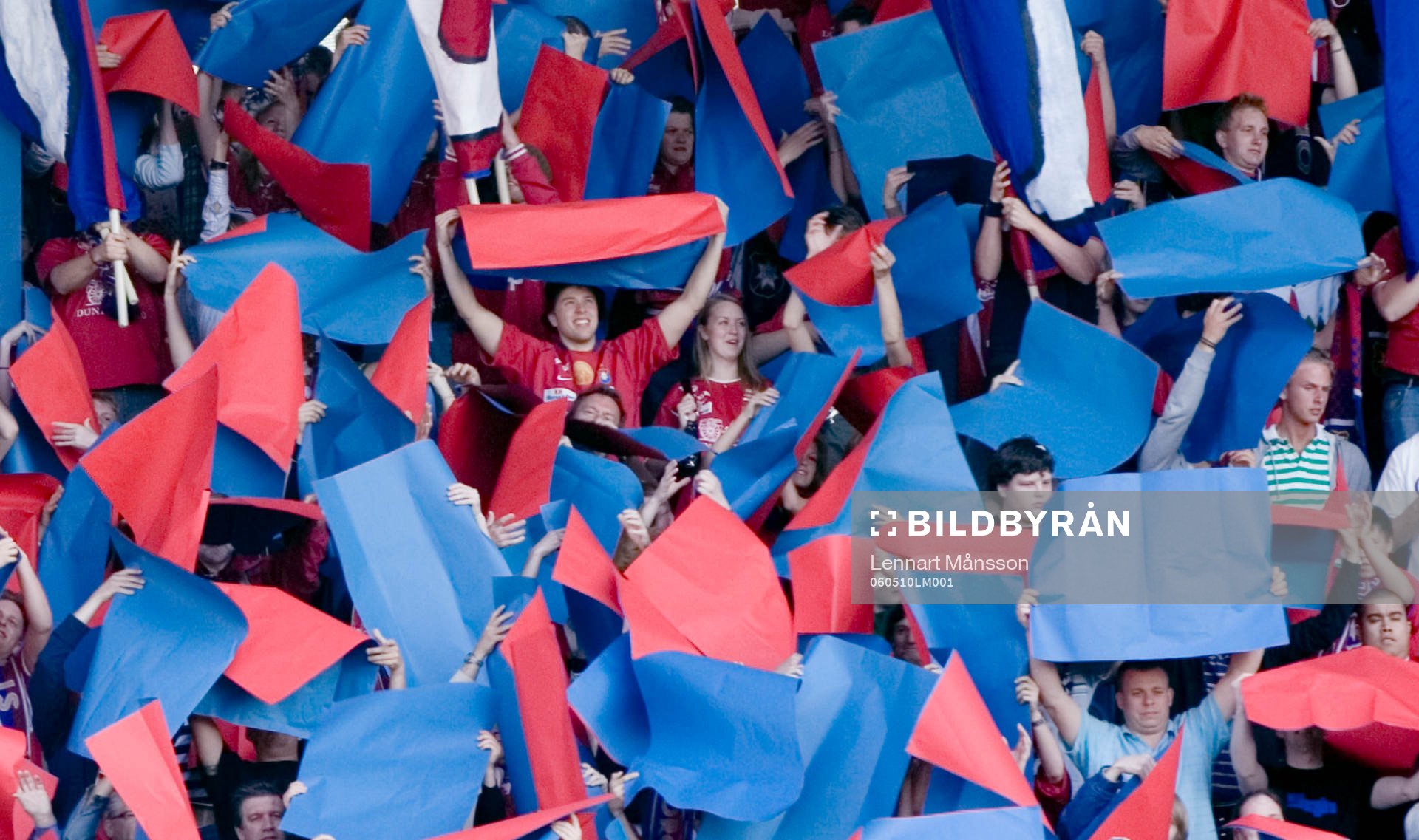 Supporter, flaggor, fans, publik