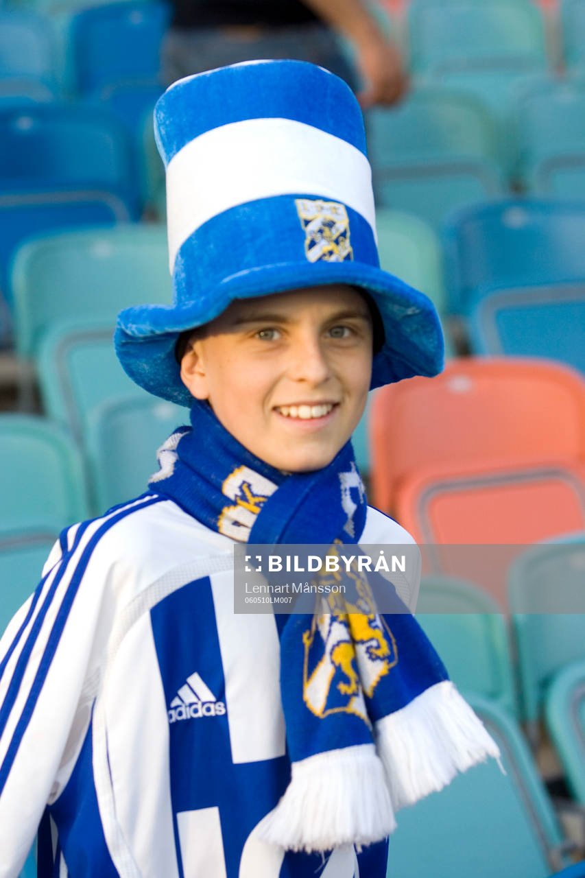 Pojke, supporter, hatt