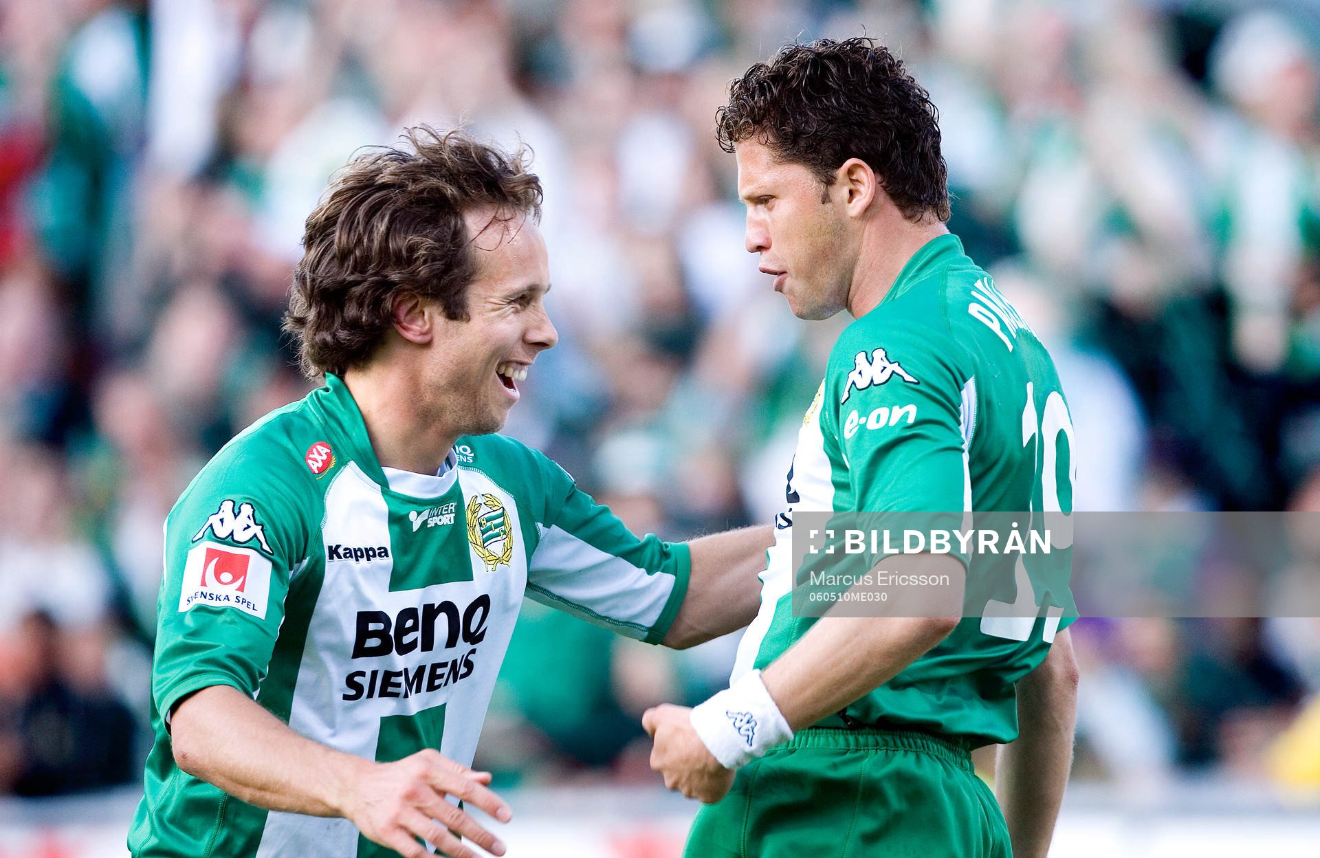 Petter Furuseth Olsen och Paulinho Guará jubel