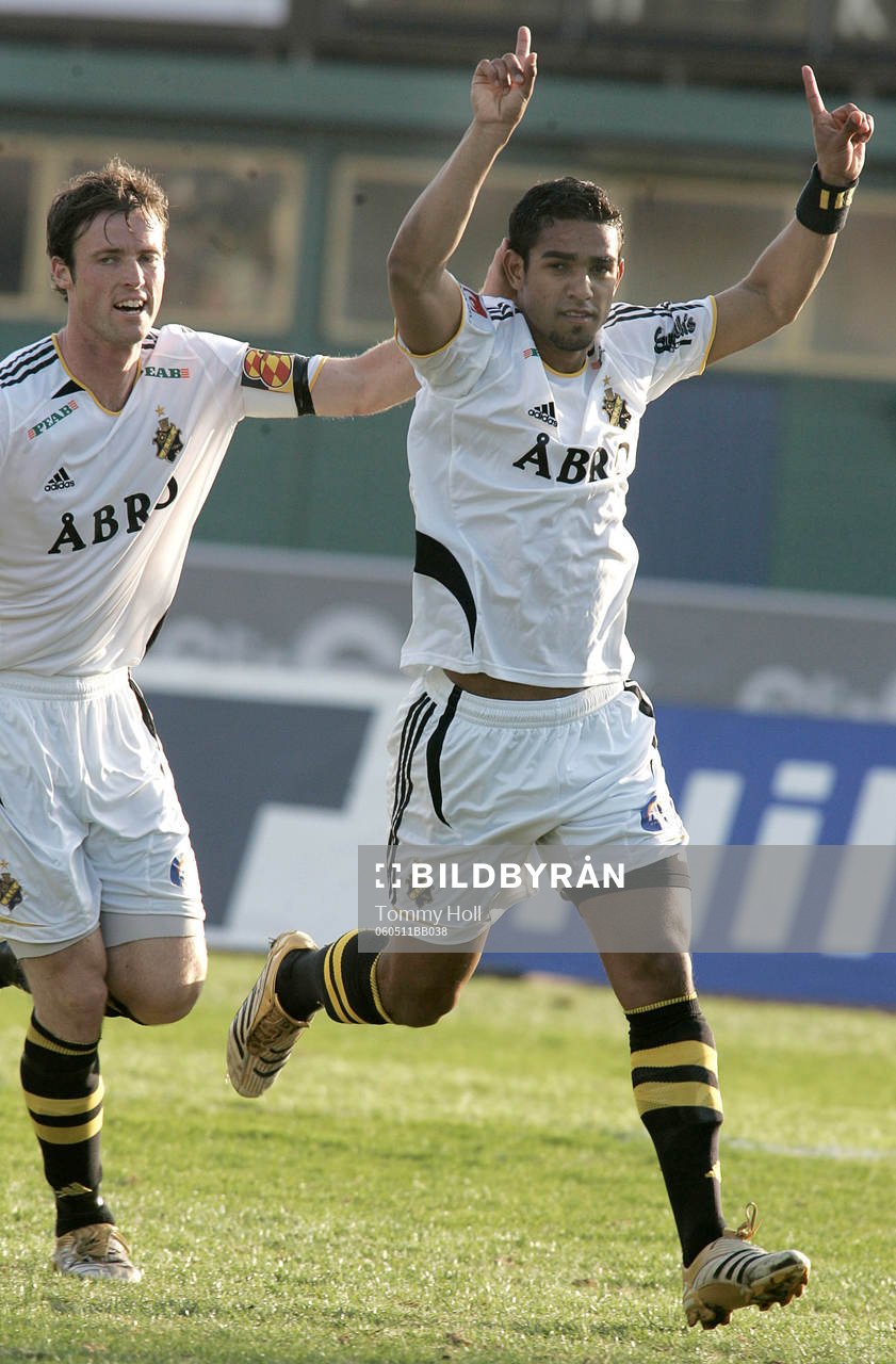 Wilton Figueiredo, jubel, och  Markus Jonsson