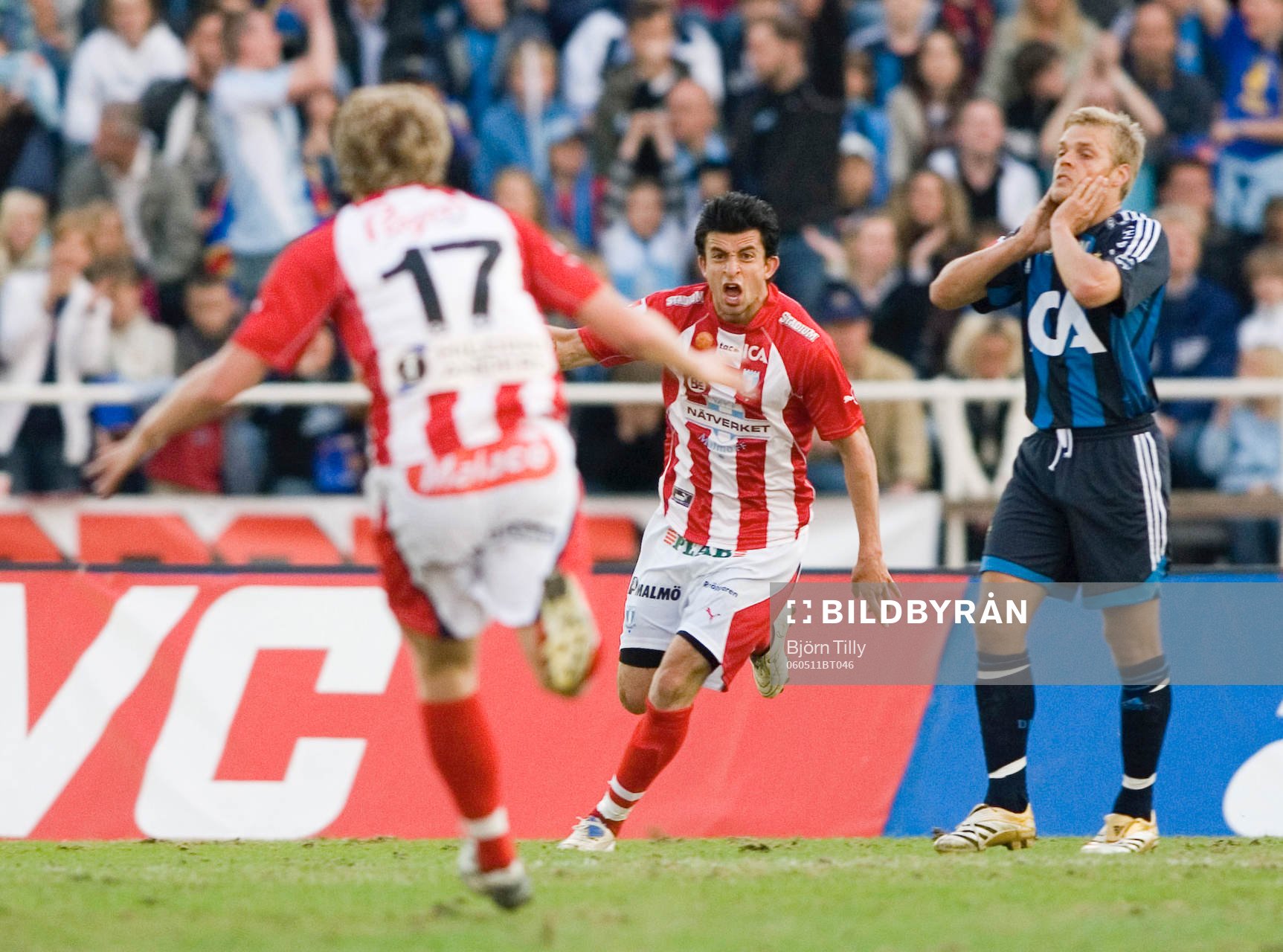 Behrang Safari, Malmö gjorde 1-2. Jubel