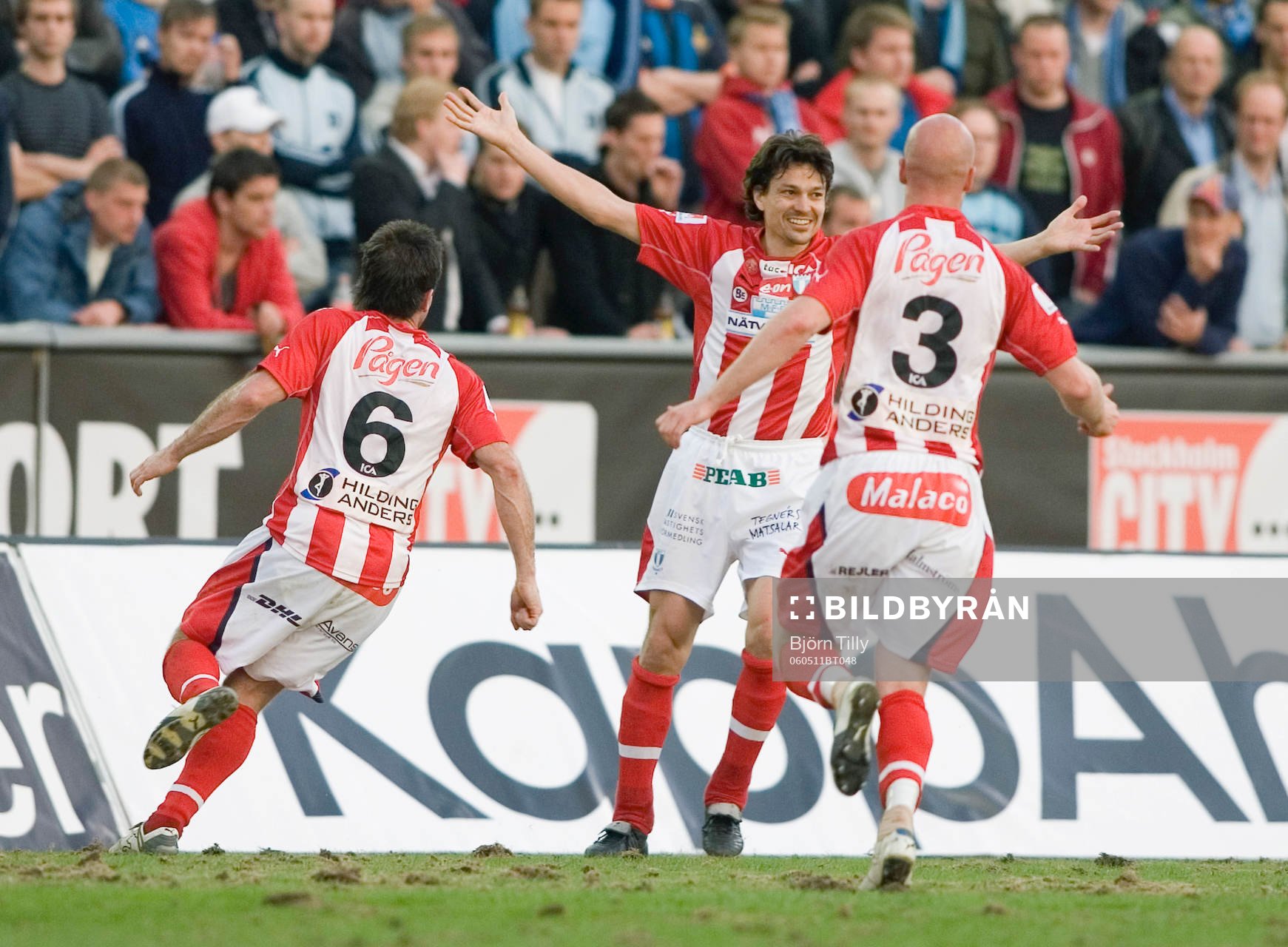   Jari Litmanen, Malmö, jubel efter 1-3.   