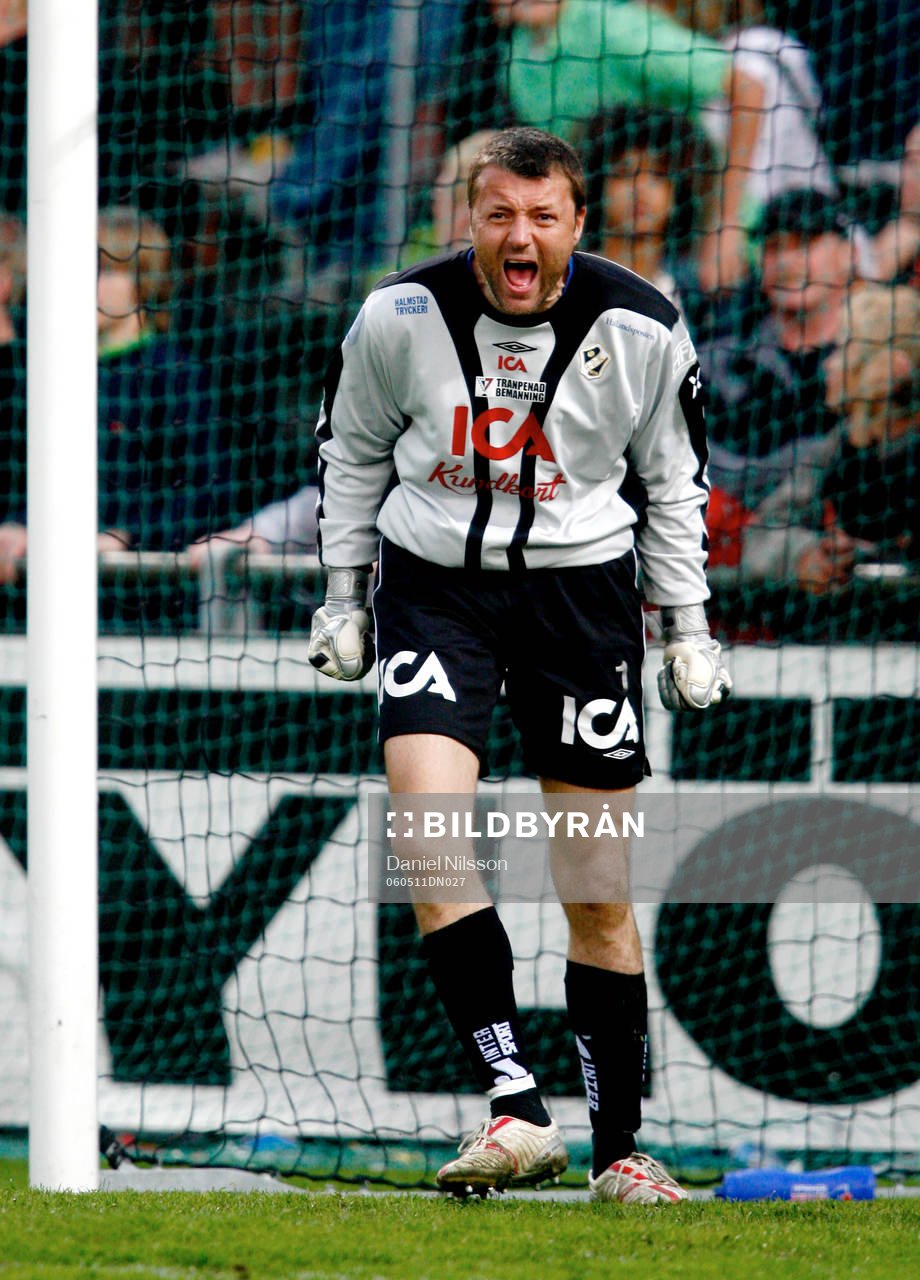 Conny Johansson, (målvakt) Halmstad var arg på sina